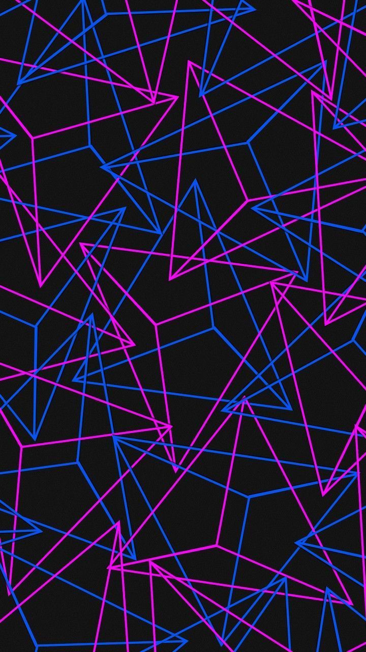 90S Neon Geometric Wallpapers