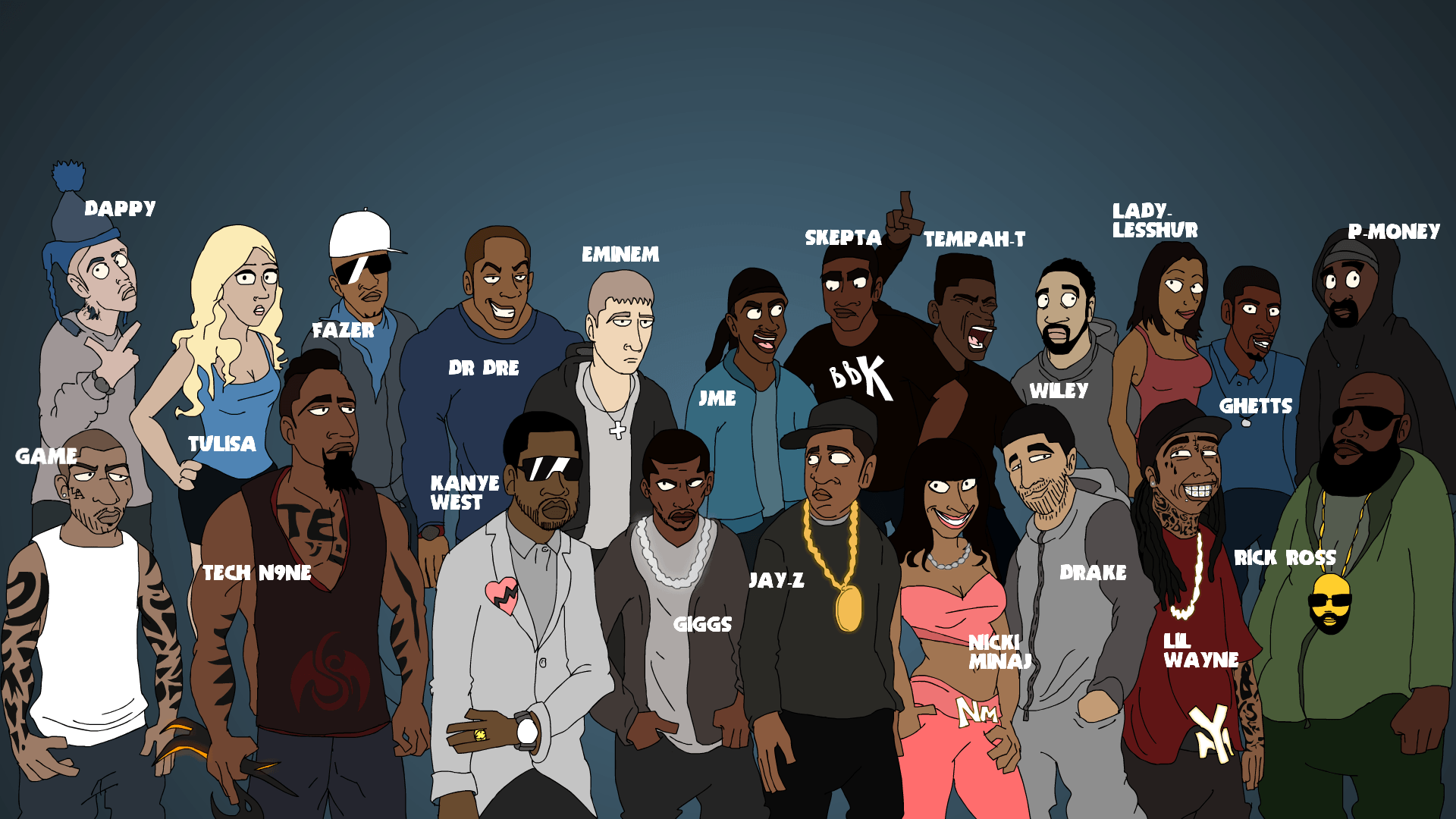 90S Rapper Wallpapers Wallpapers