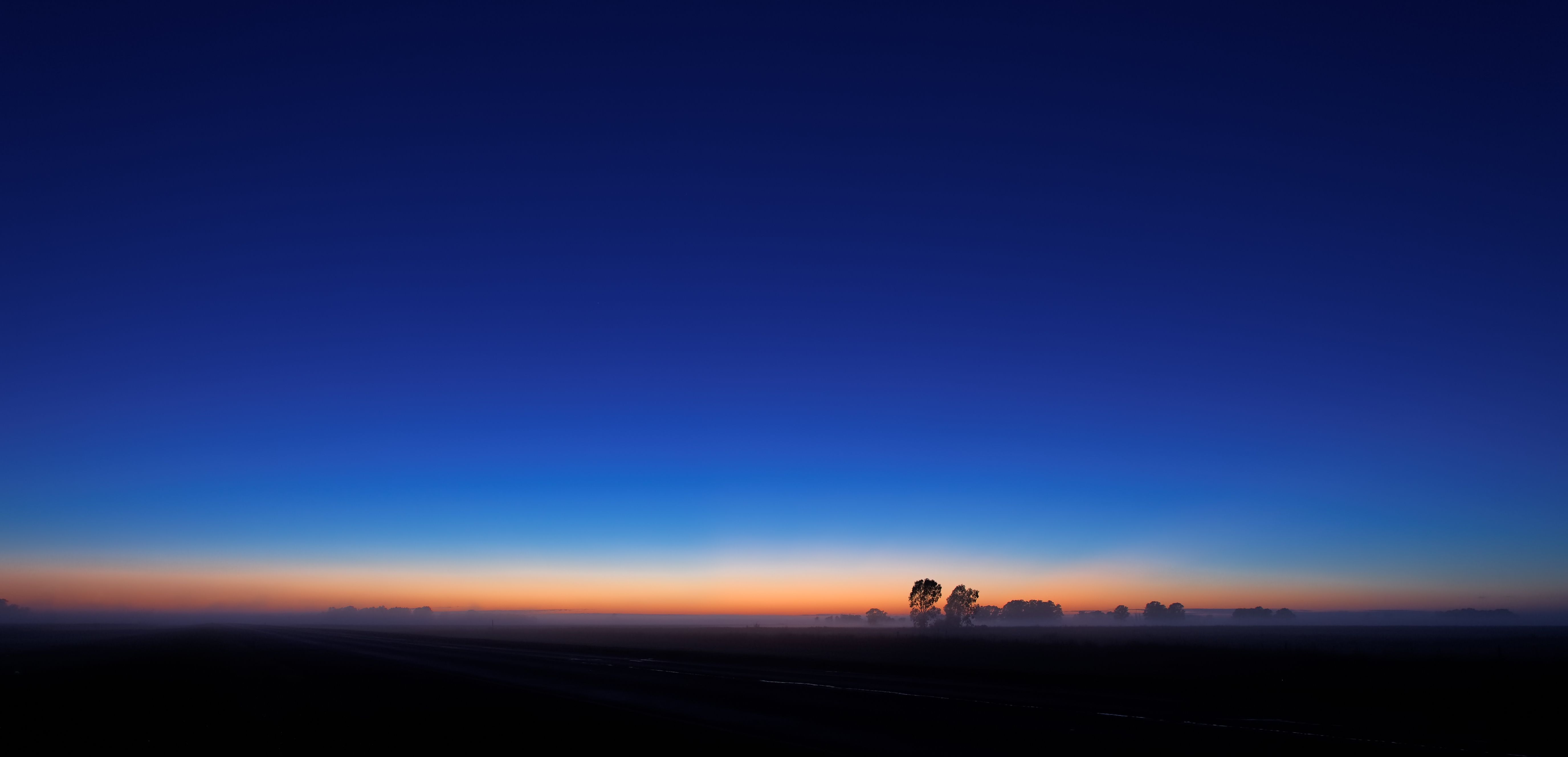 A Blue Sunrise Landscape Wallpapers