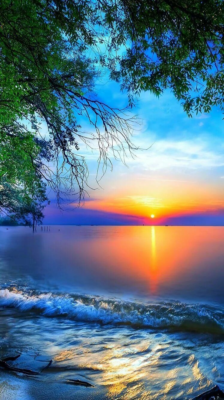 A Blue Sunrise Landscape Wallpapers