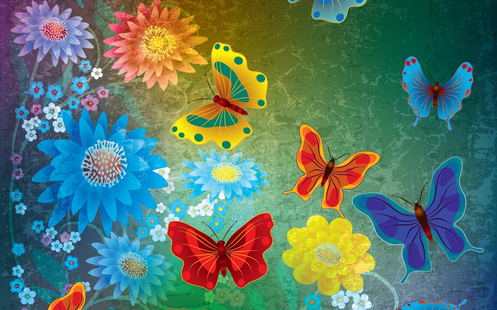 A Colorful Abstract Butterfly Wallpapers