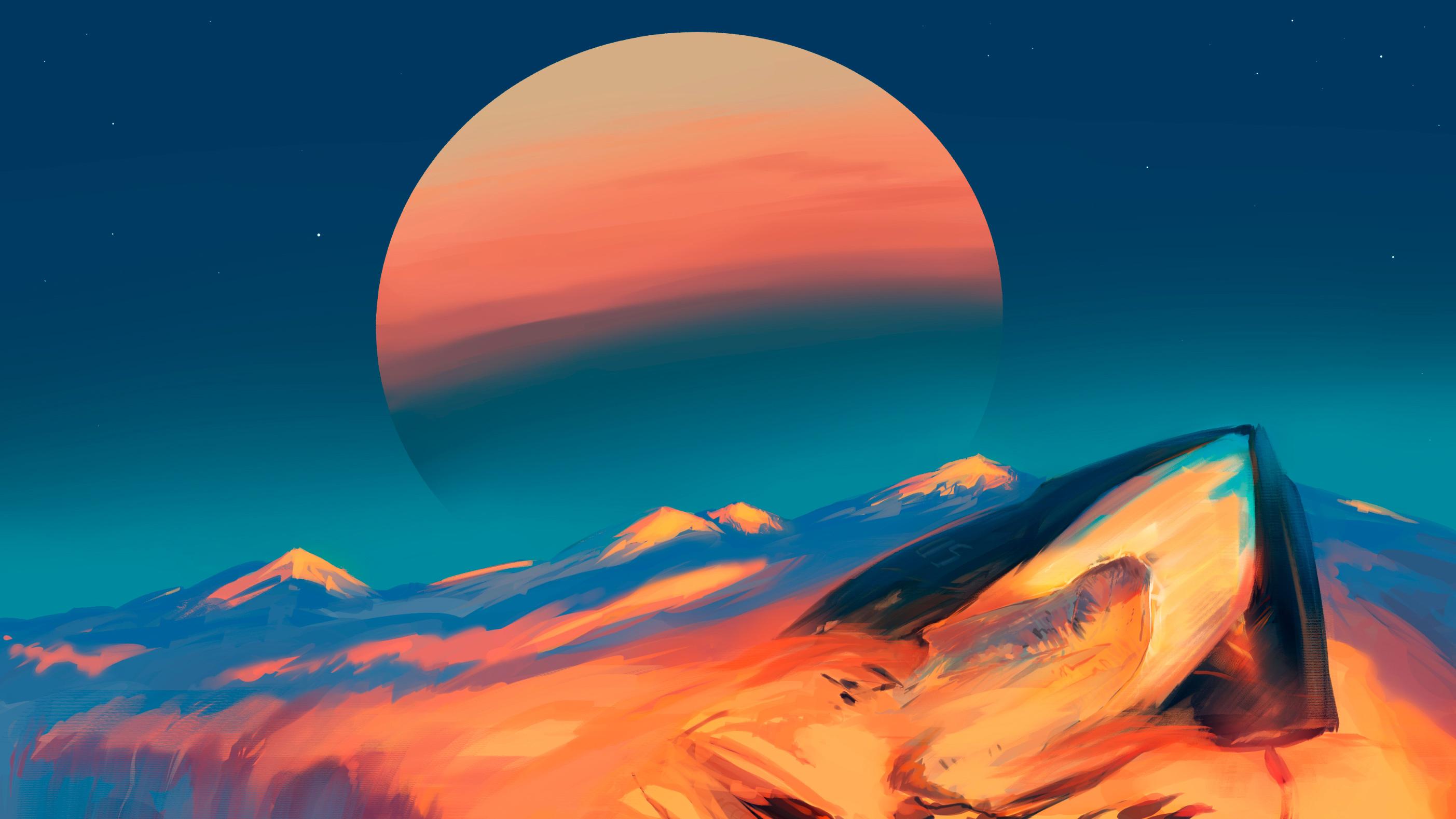 A Desert By Artist Cool Wallpapers