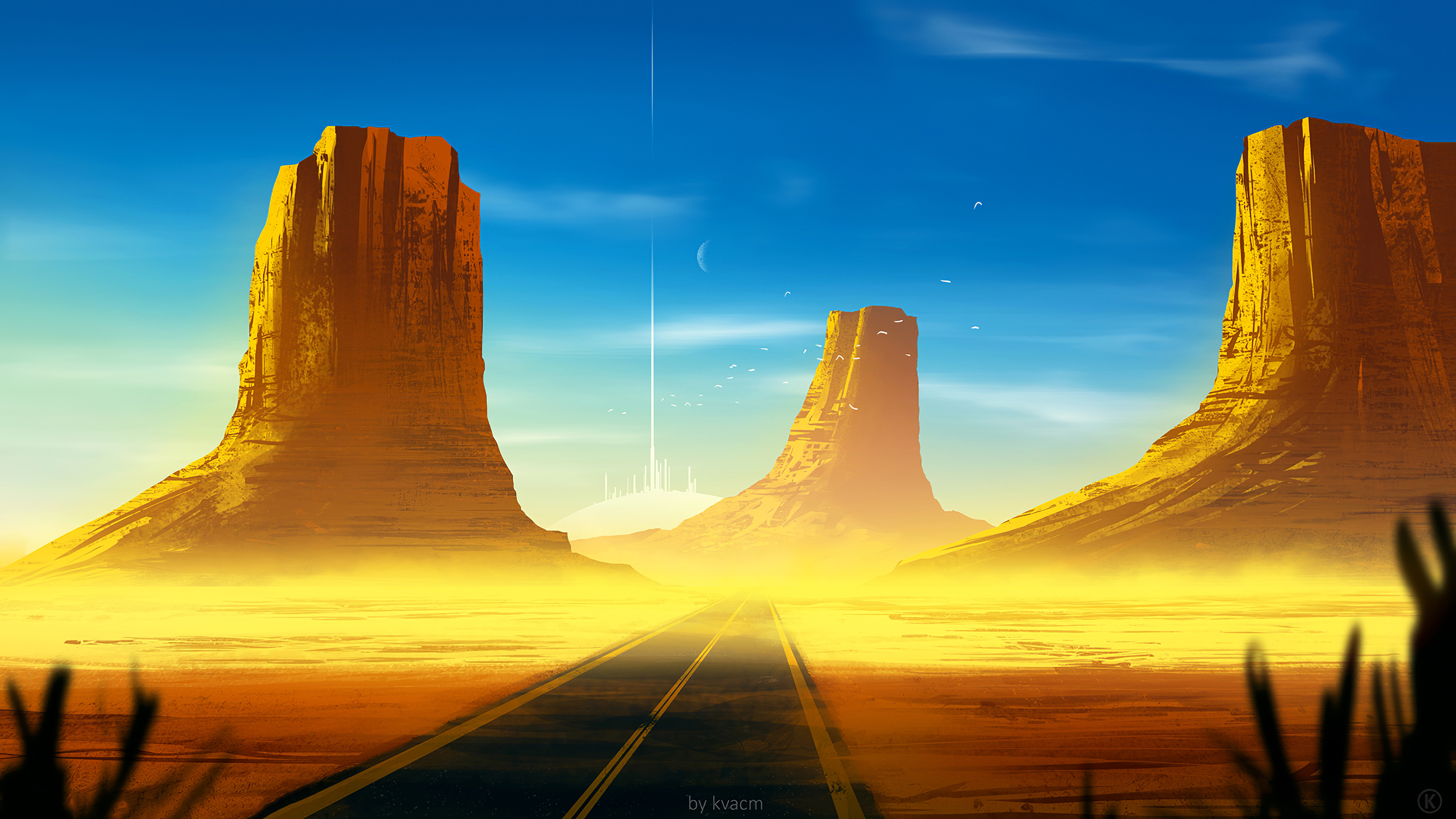 A Desert By Artist Cool Wallpapers