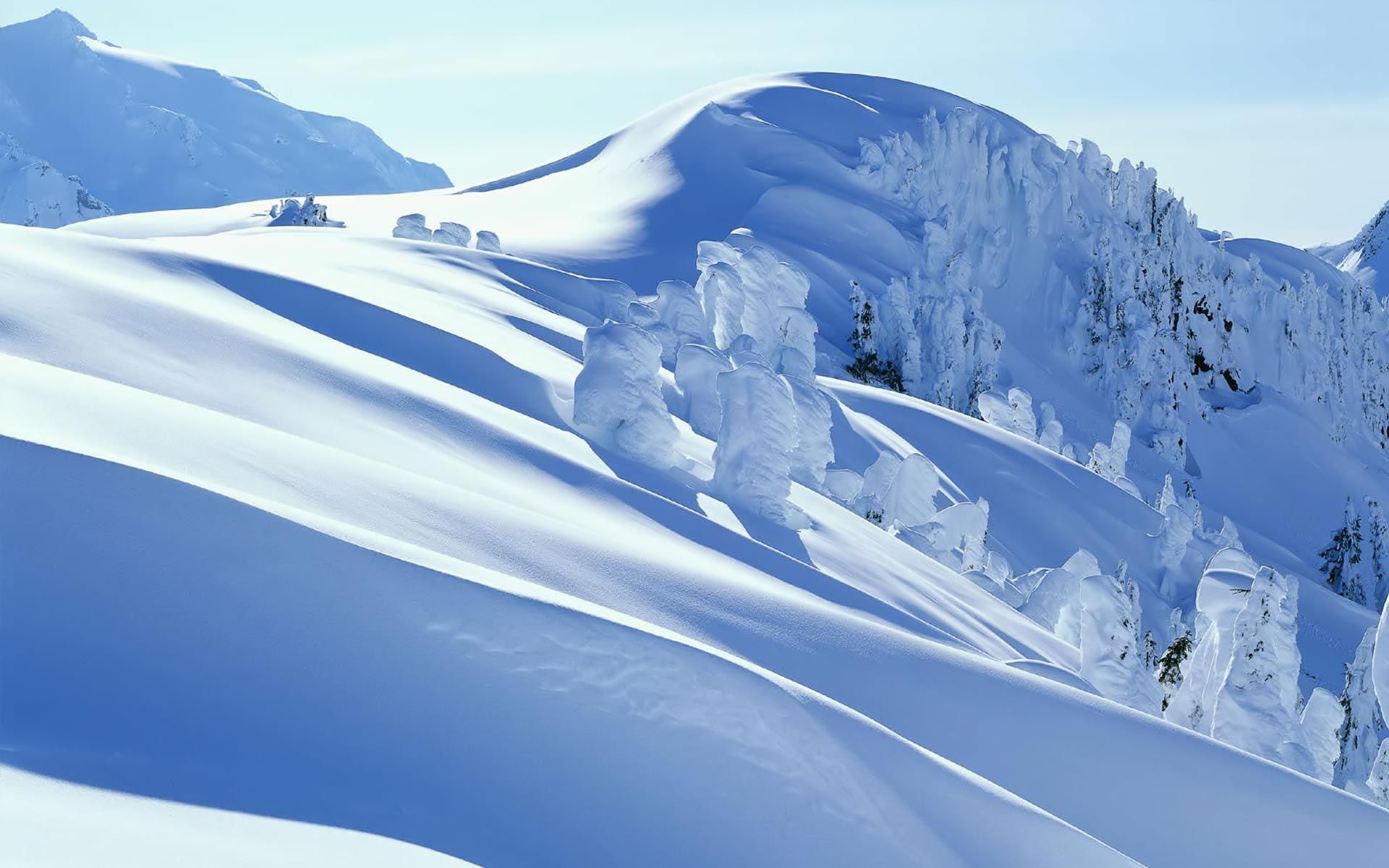 A Mountain Covered In Snow Wallpapers