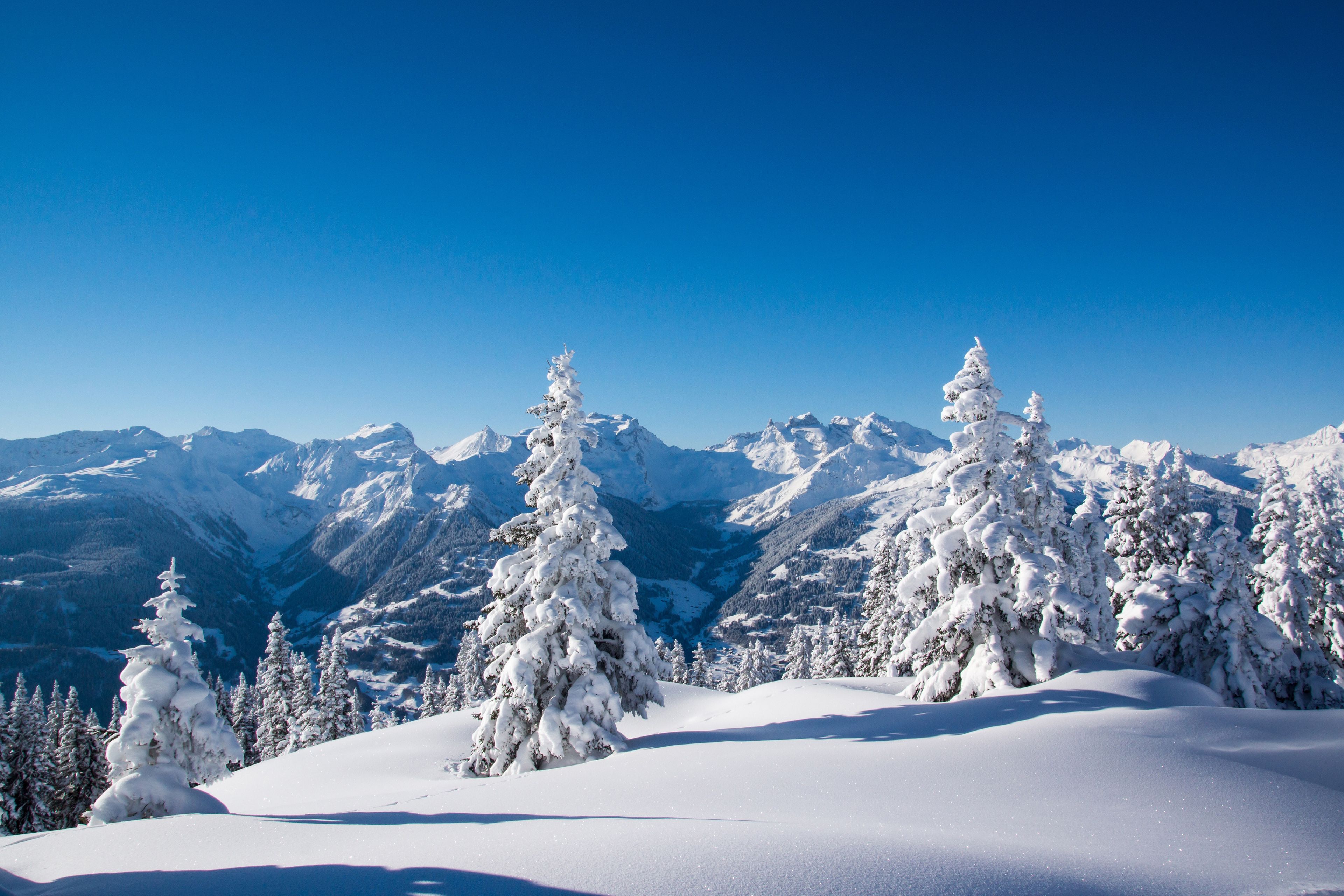 A Mountain Covered In Snow Wallpapers