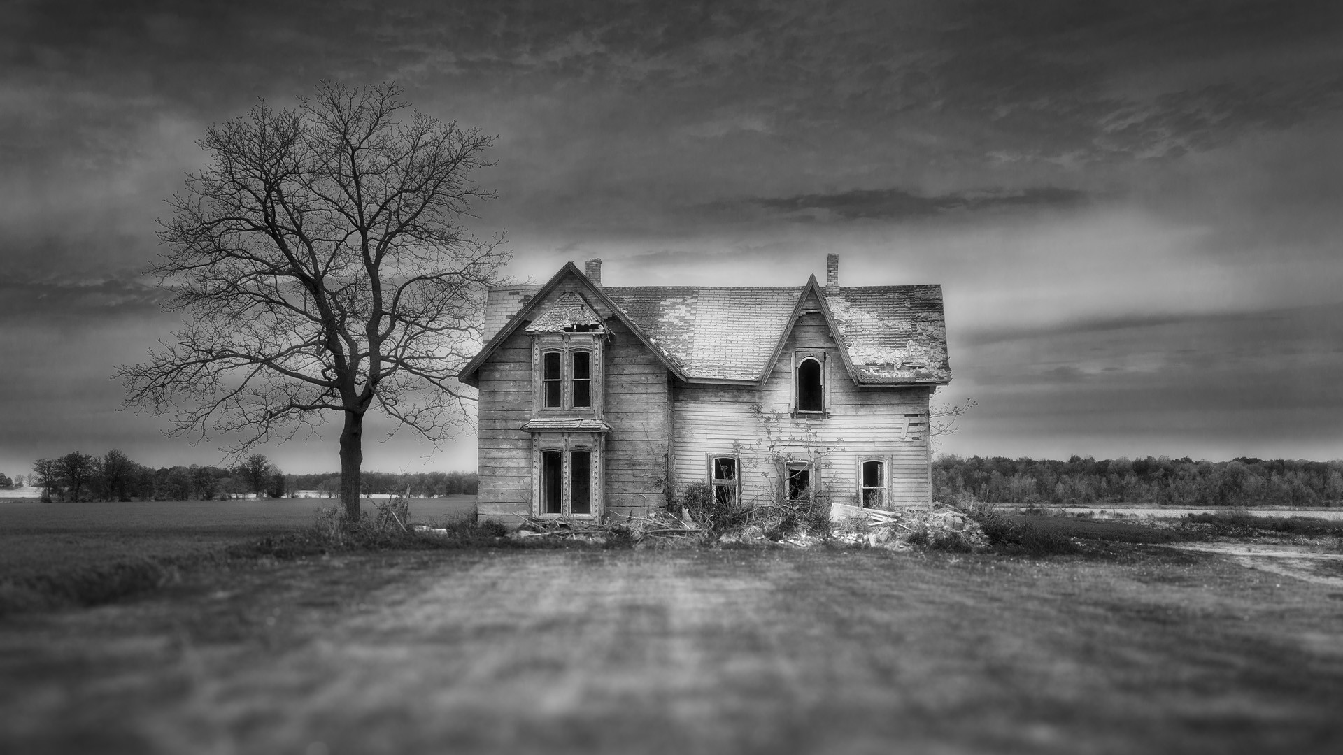 Abandoned House Background