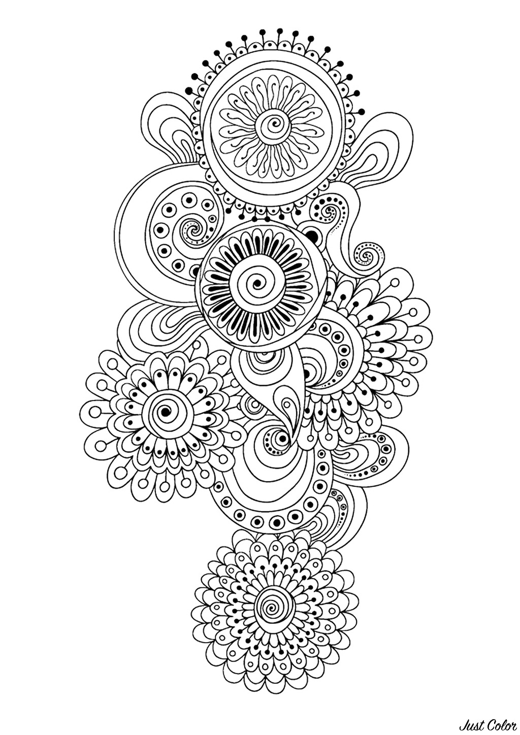 Abstract Adult Coloring Wallpapers