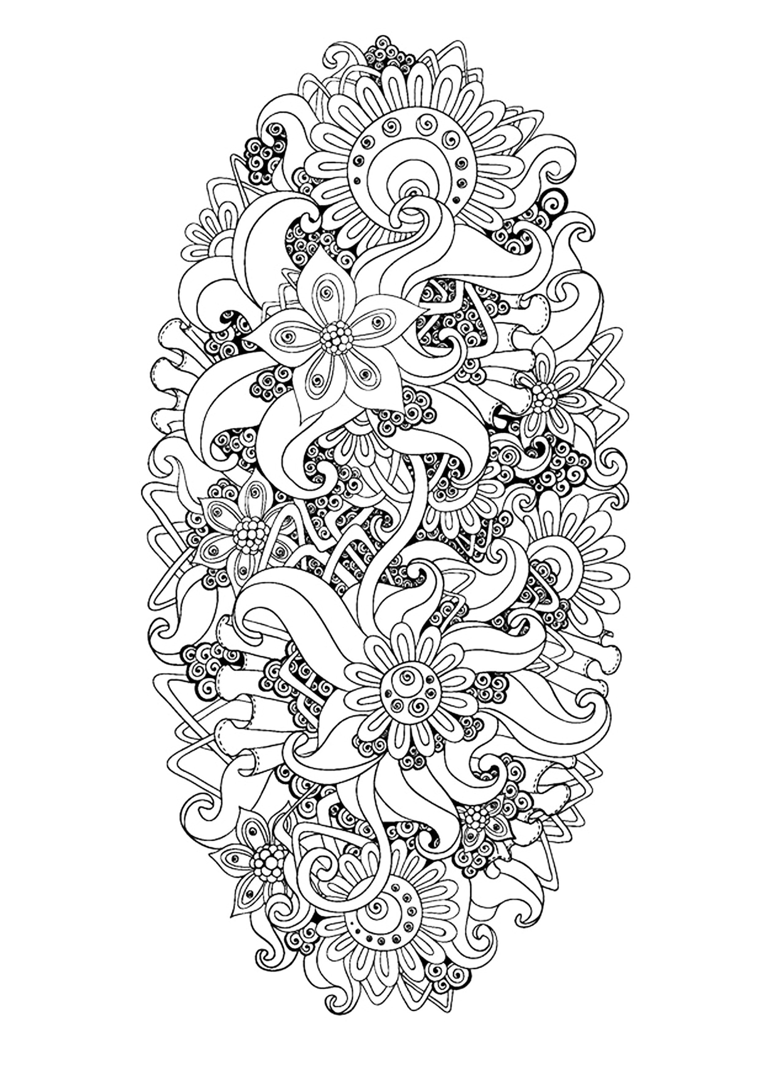 Abstract Adult Coloring Wallpapers