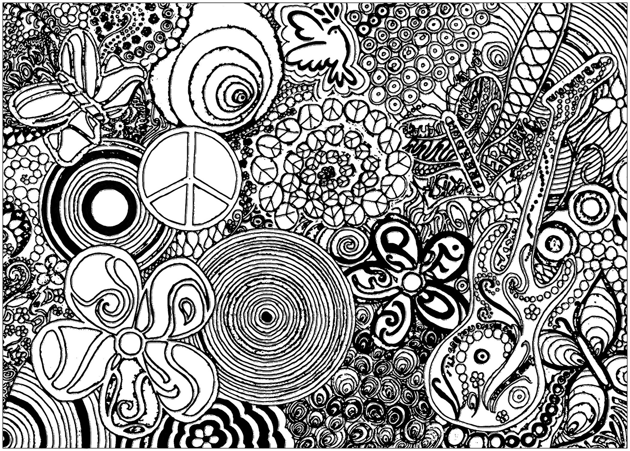 Abstract Adult Coloring Wallpapers