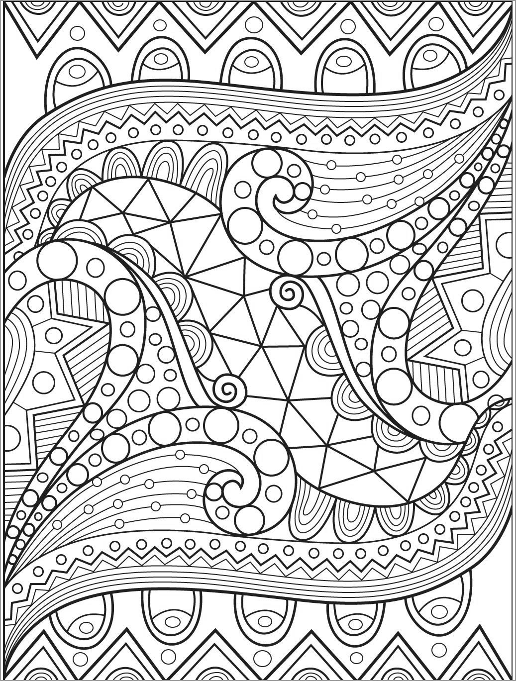 Abstract Adult Coloring Wallpapers