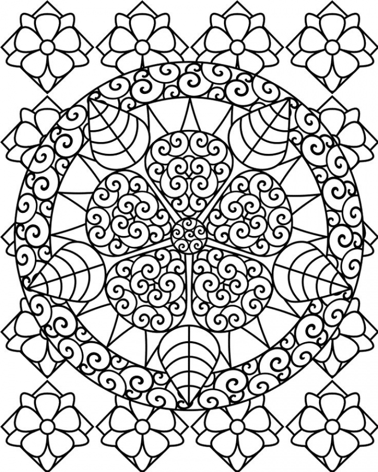 Abstract Adult Coloring Wallpapers