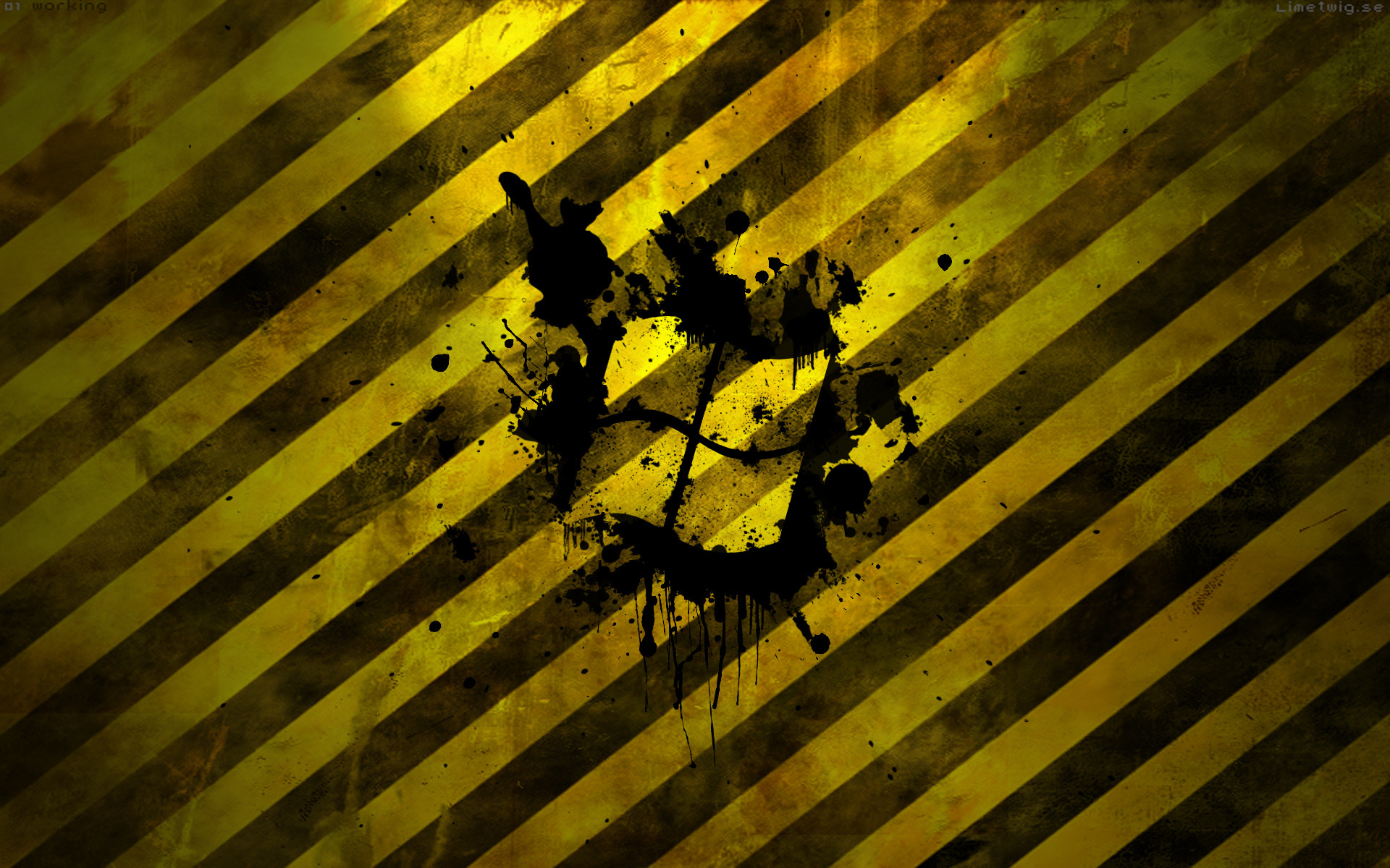 Abstract Caution Wallpapers