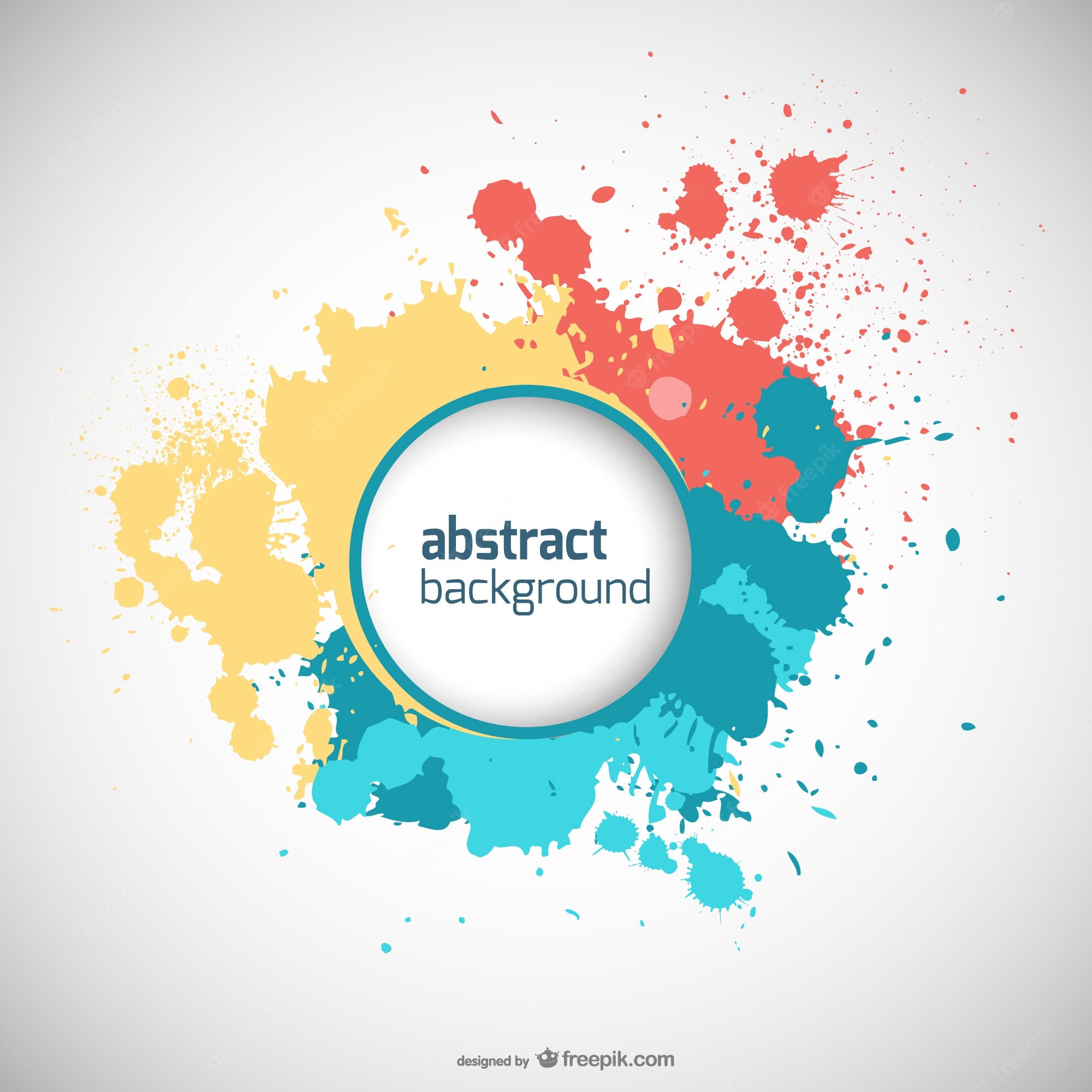 Abstract Color Splash Wallpapers