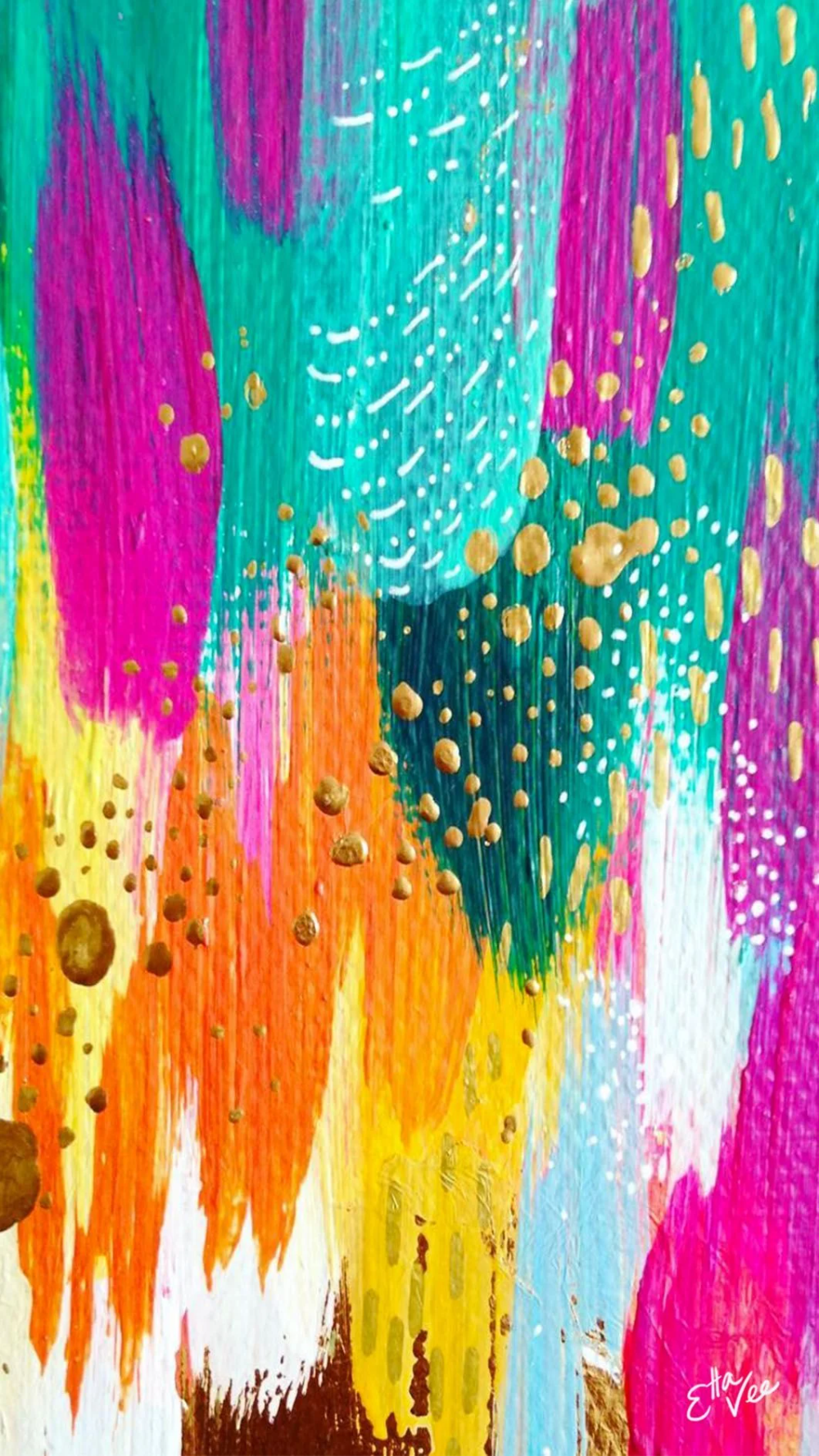 Abstract Color Stroke Wallpapers