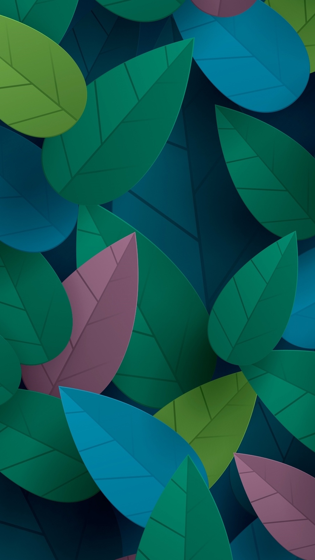 Abstract Colors Leaf Wallpapers