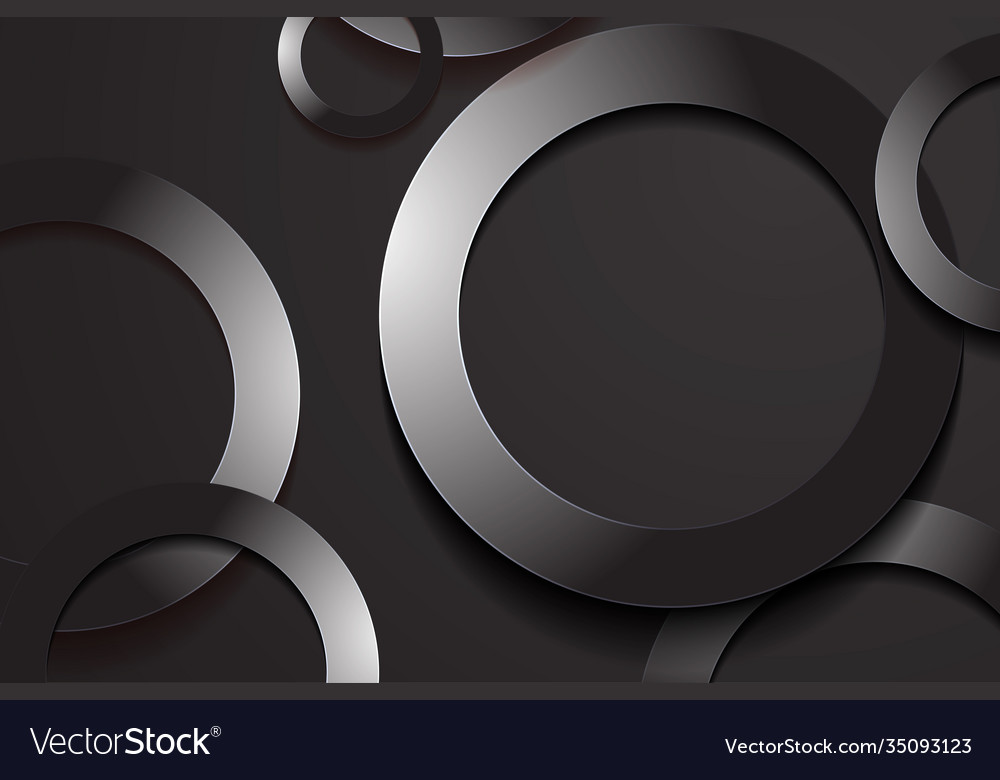 Abstract Dark Circle Layers Wallpapers