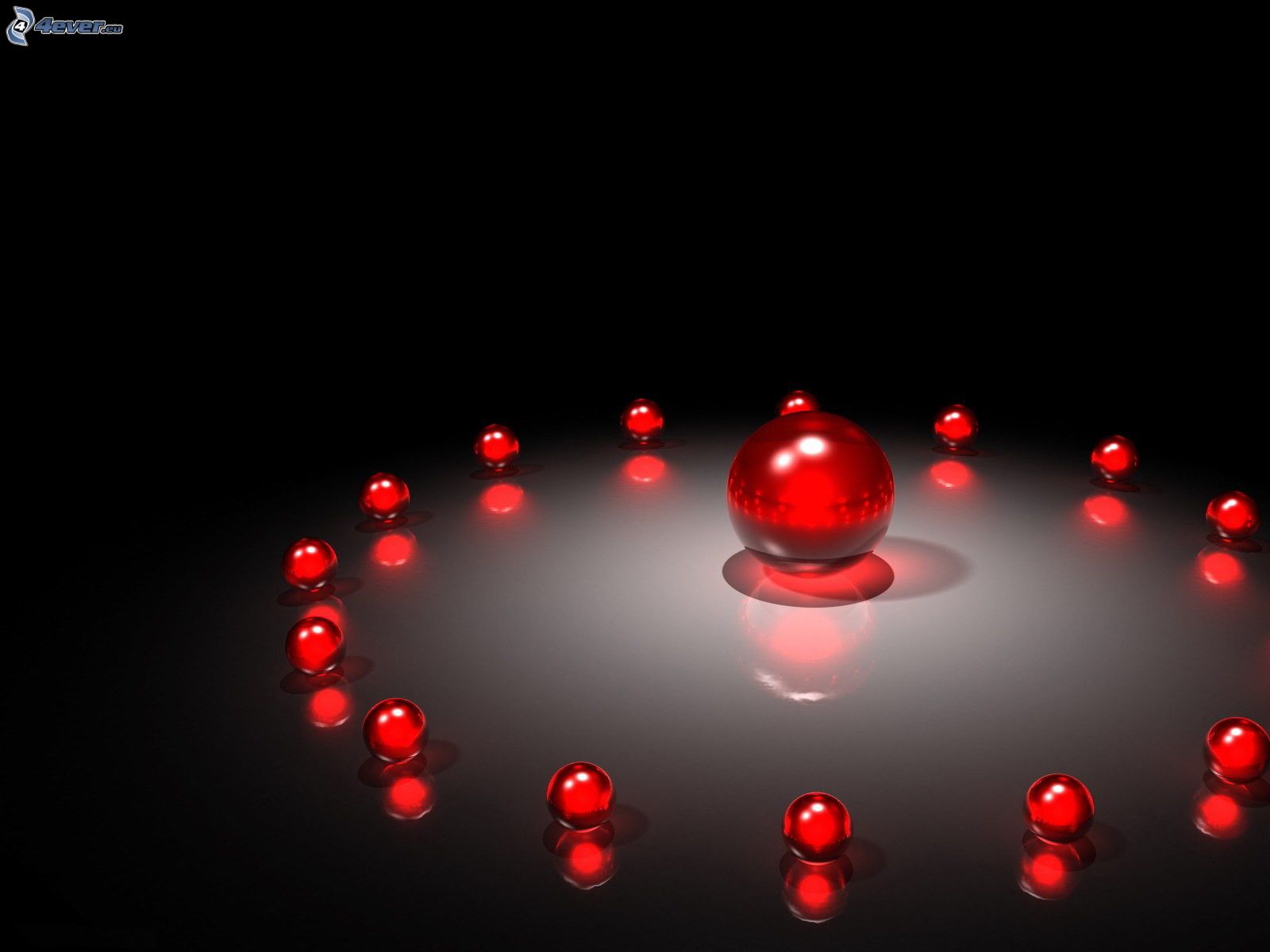 Abstract Dark Red Ball Wallpapers