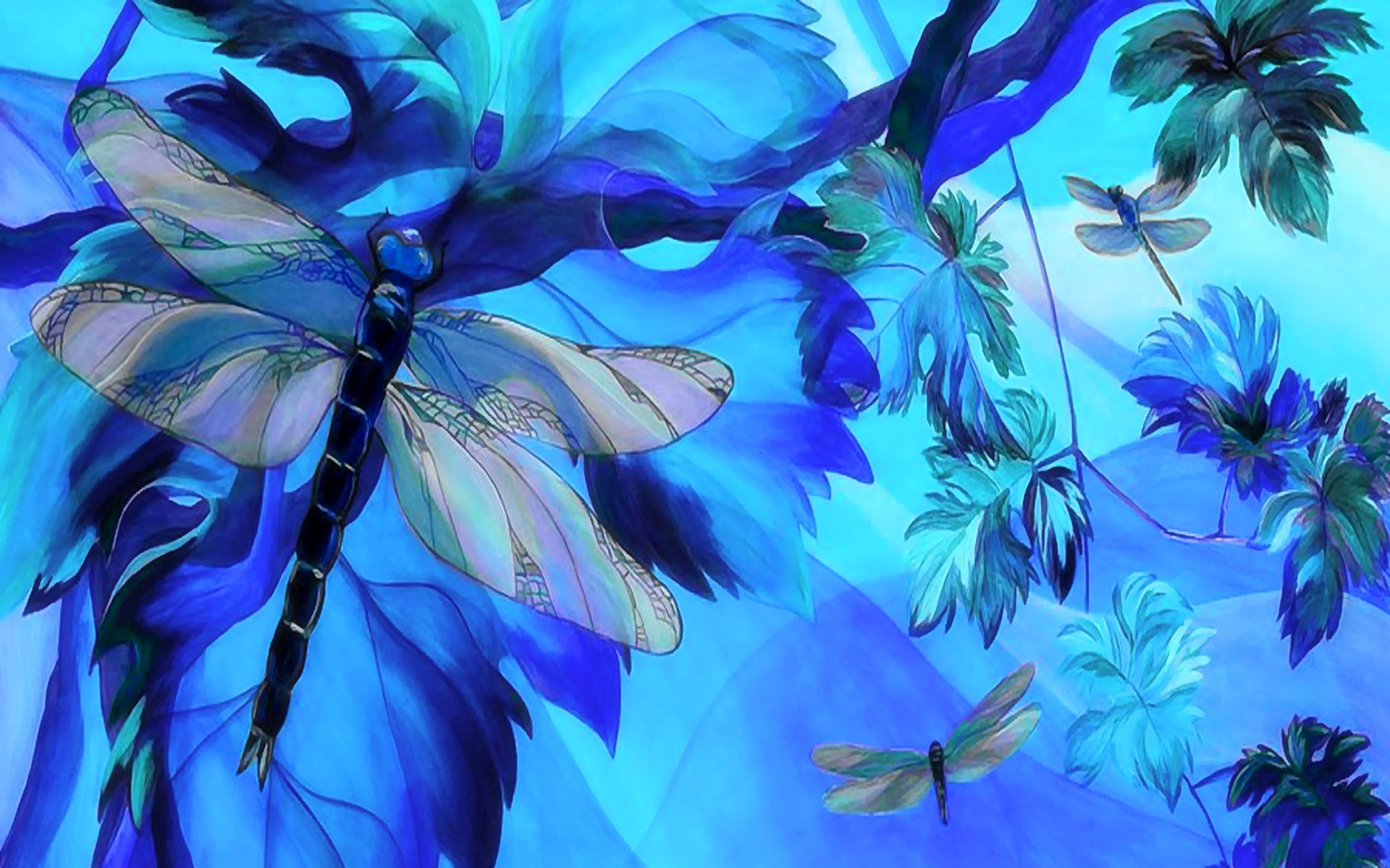 Abstract Dragonfly Wallpapers