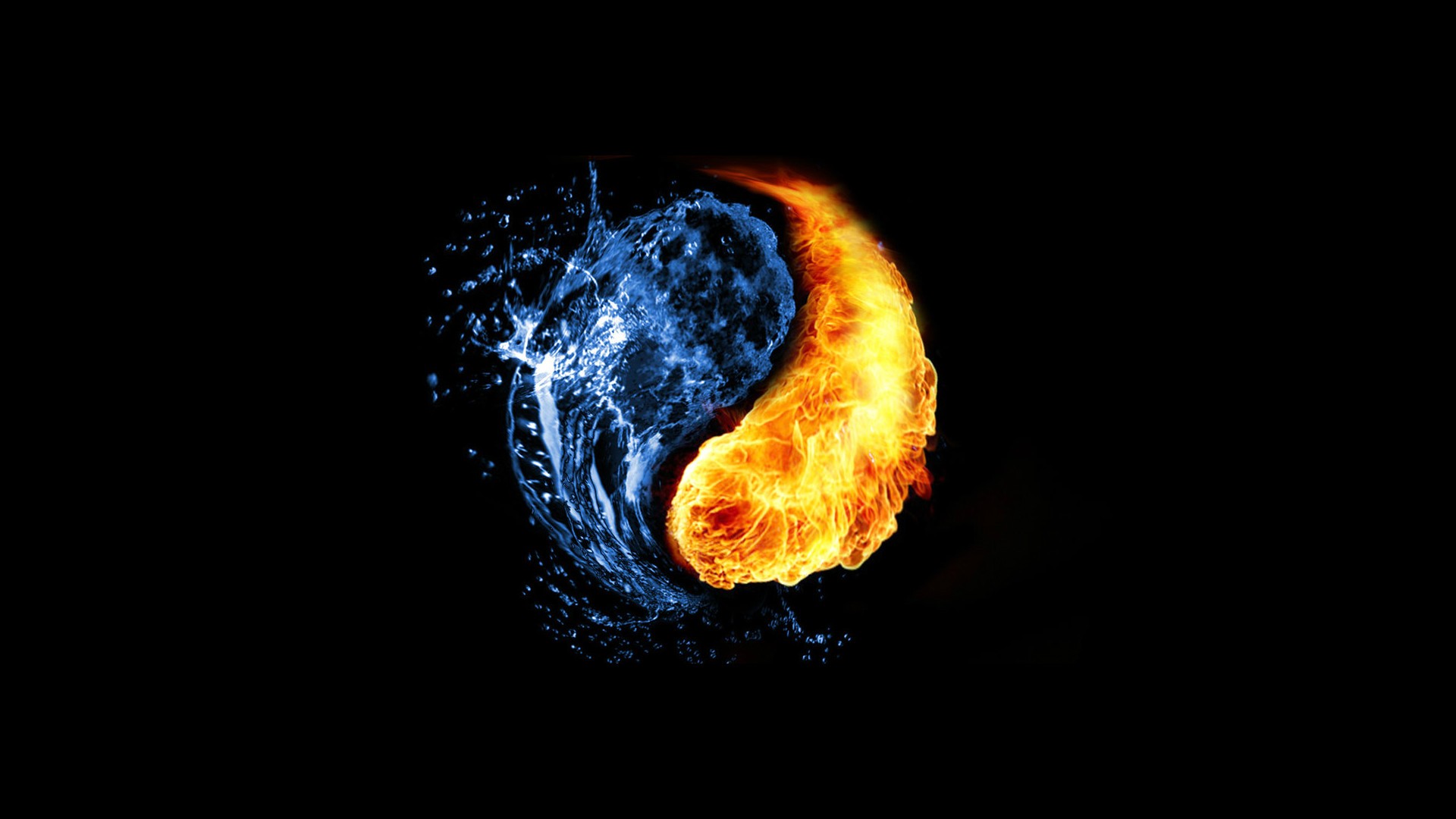 Abstract Fire And Ice Wallpapers