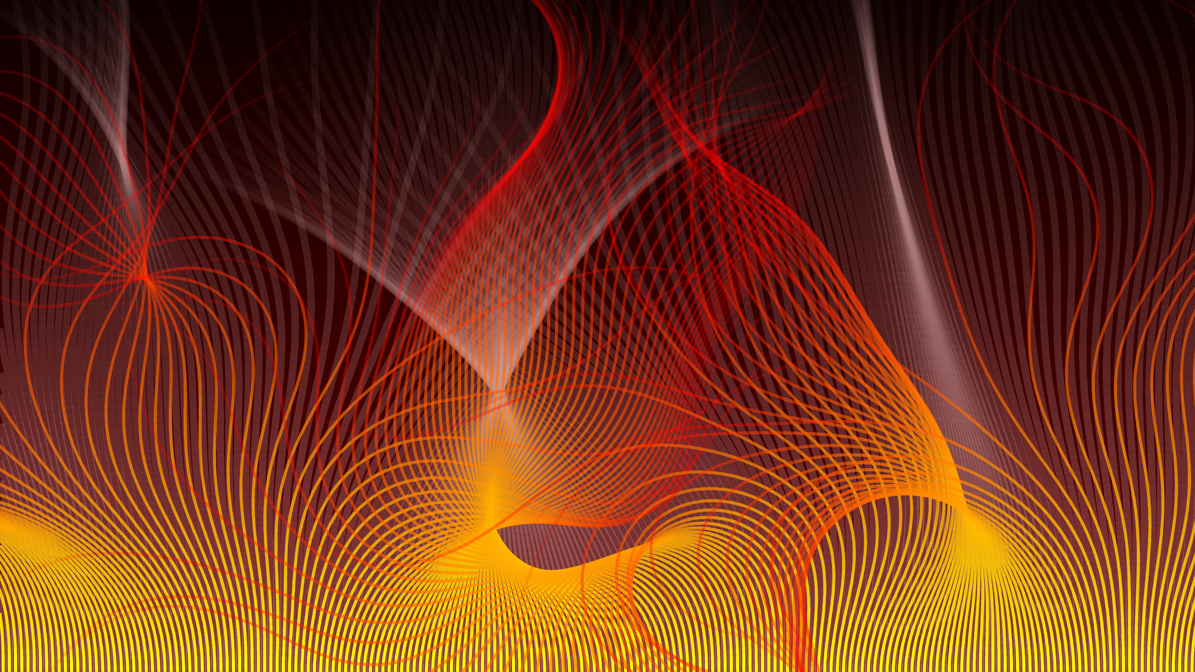 Abstract Fire Waves Art Wallpapers