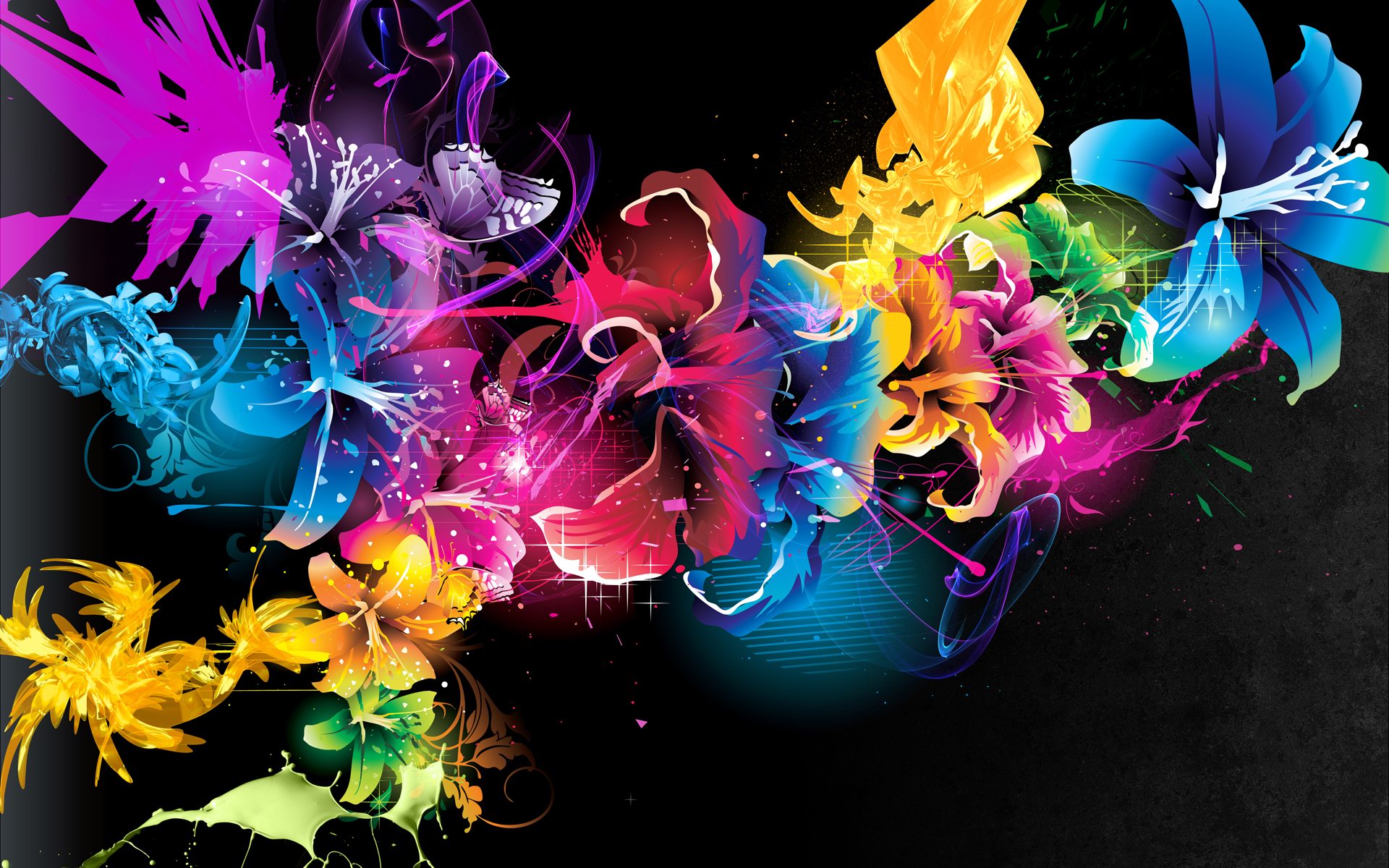 Abstract Floral Desktop Wallpapers