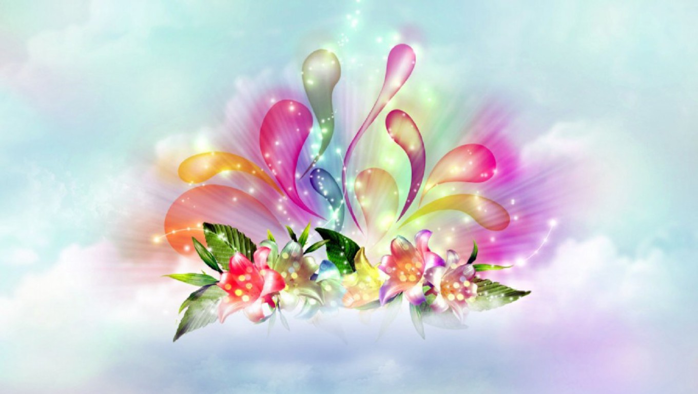 Abstract Floral Desktop Wallpapers