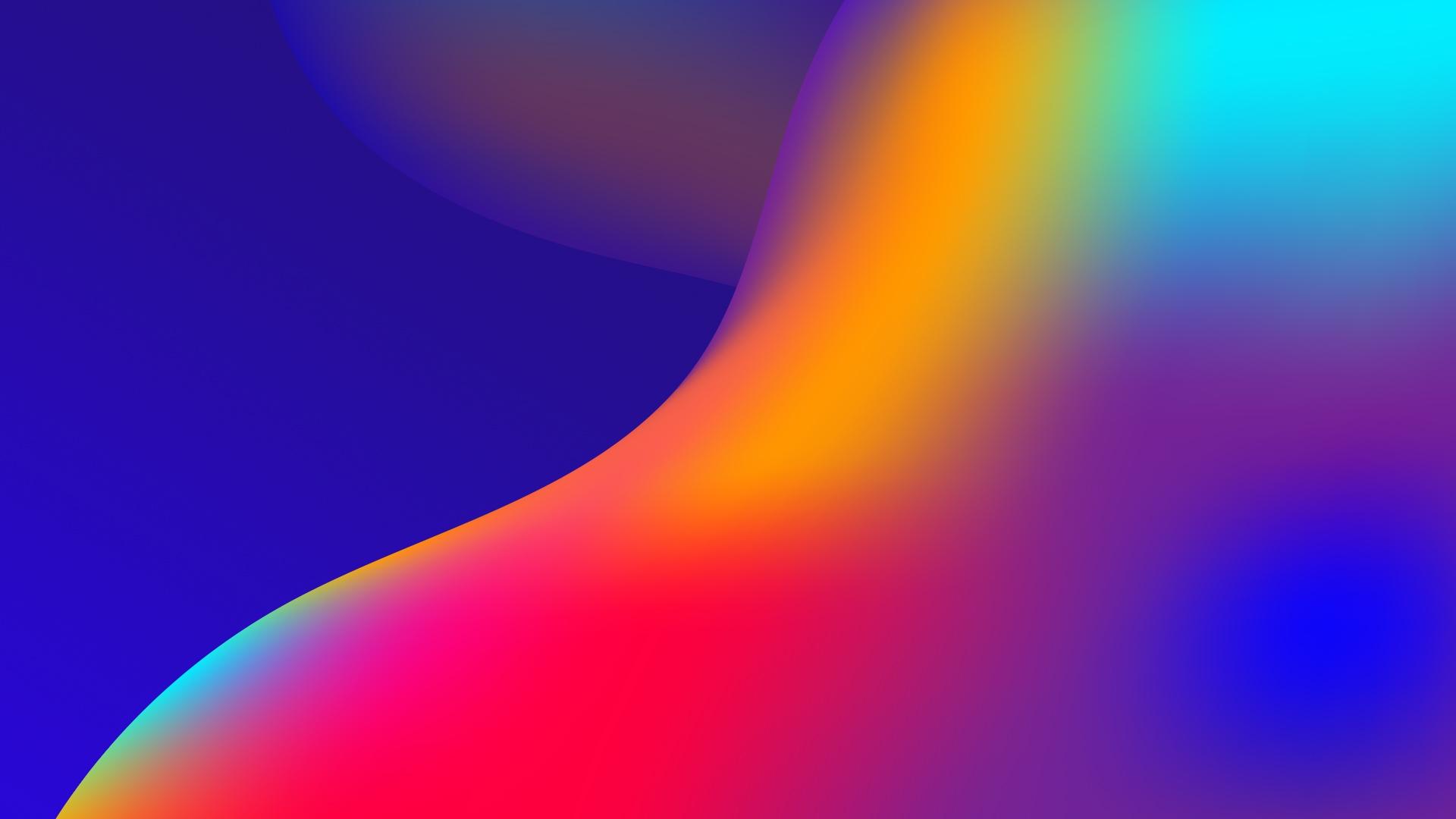 Abstract Gradient Waves Wallpapers