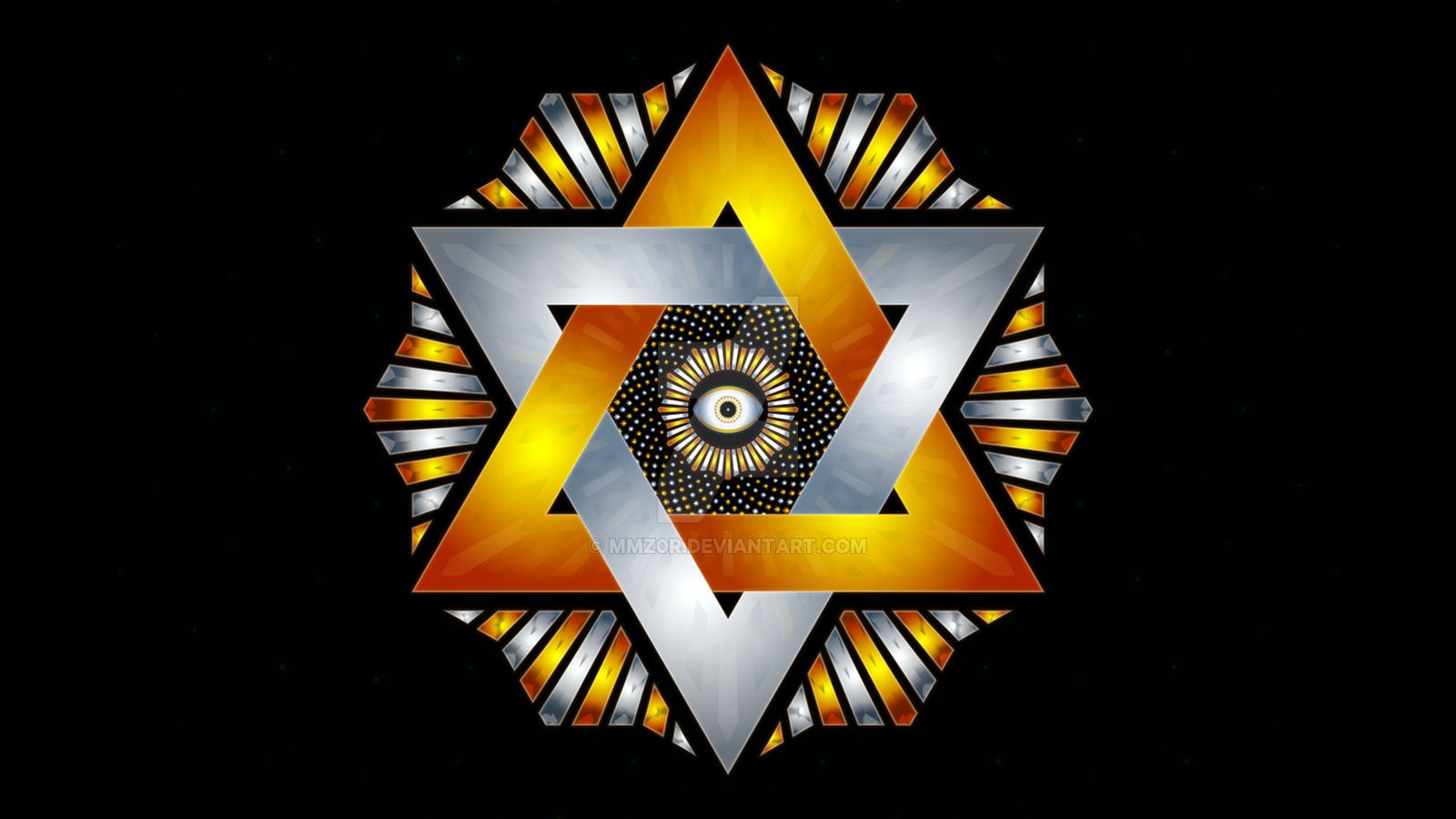 Abstract Hexagram Wallpapers