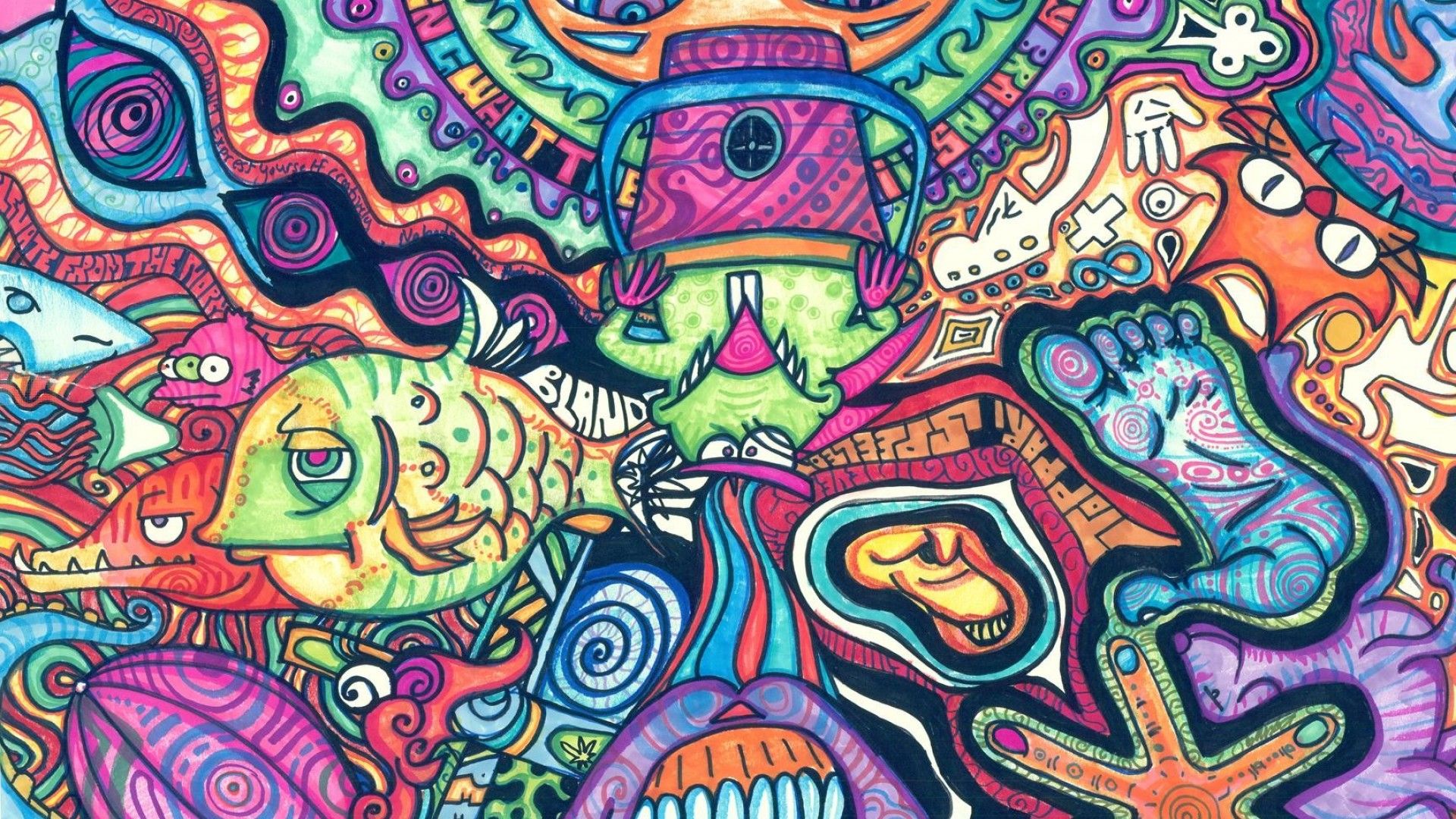 Abstract Hippie Wallpapers