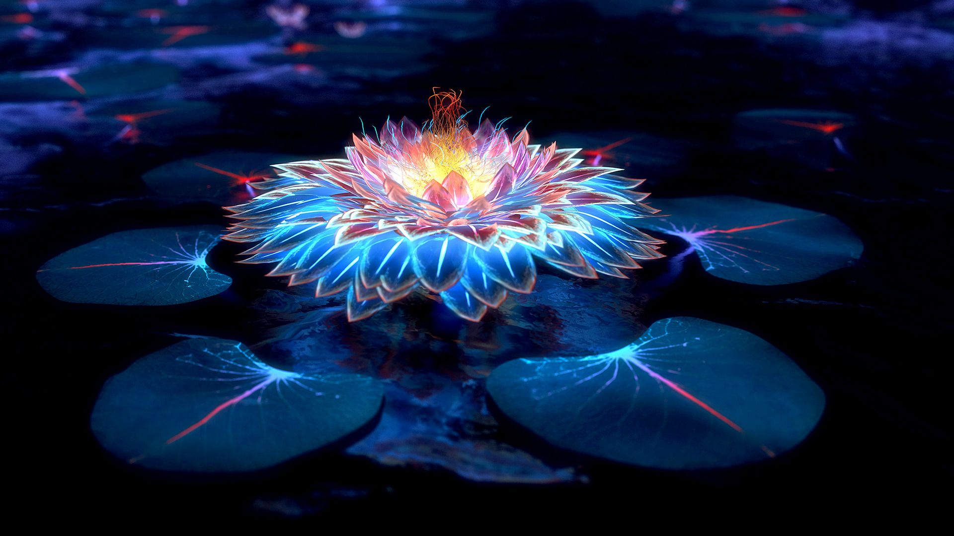 Abstract Lotus Wallpapers