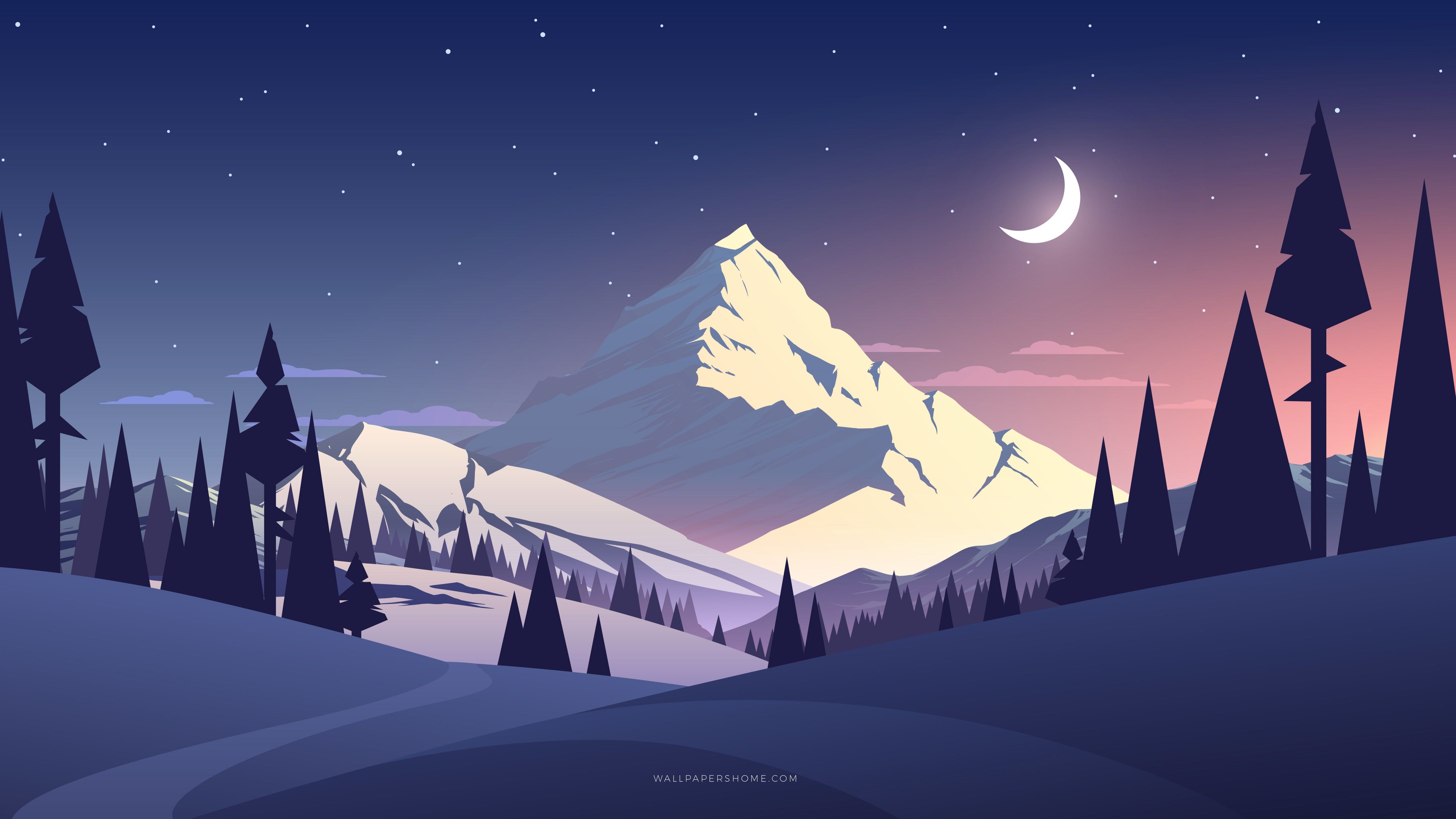 Abstract Mountain Arts Wallpapers