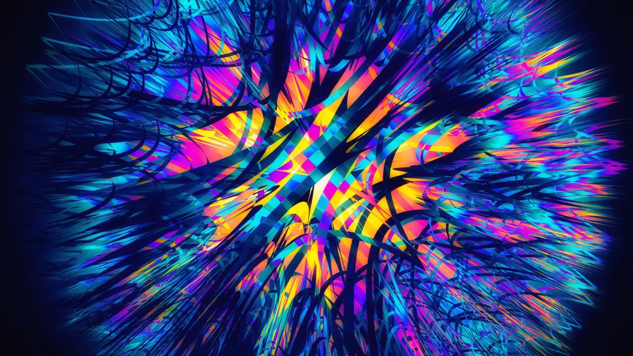 Abstract Neon Silk Wallpapers