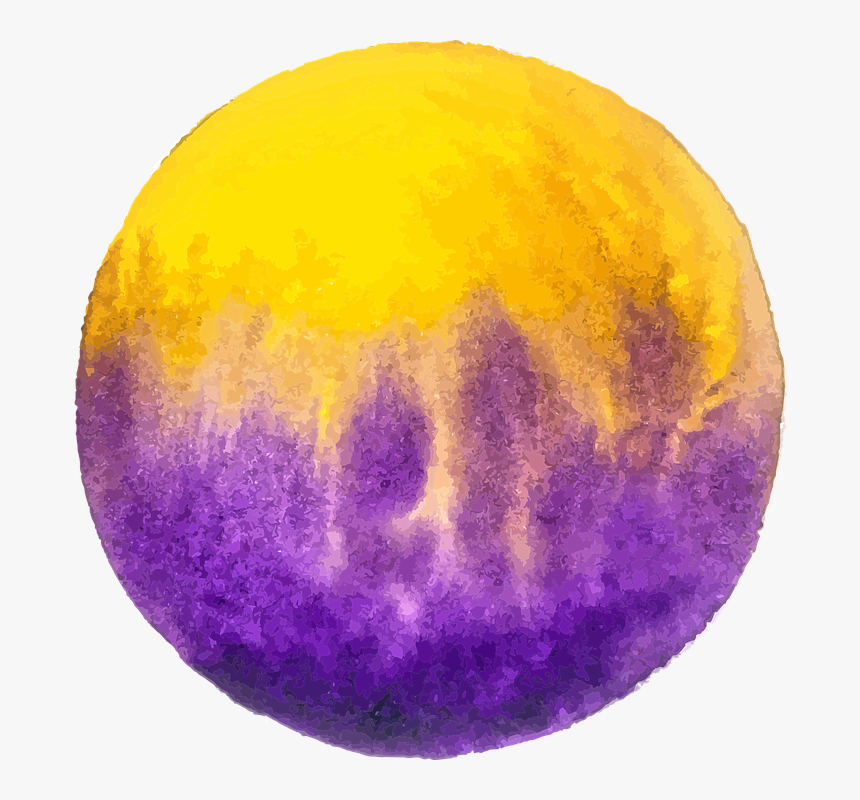 Abstract Purple And Yellow Circles Wallpapers