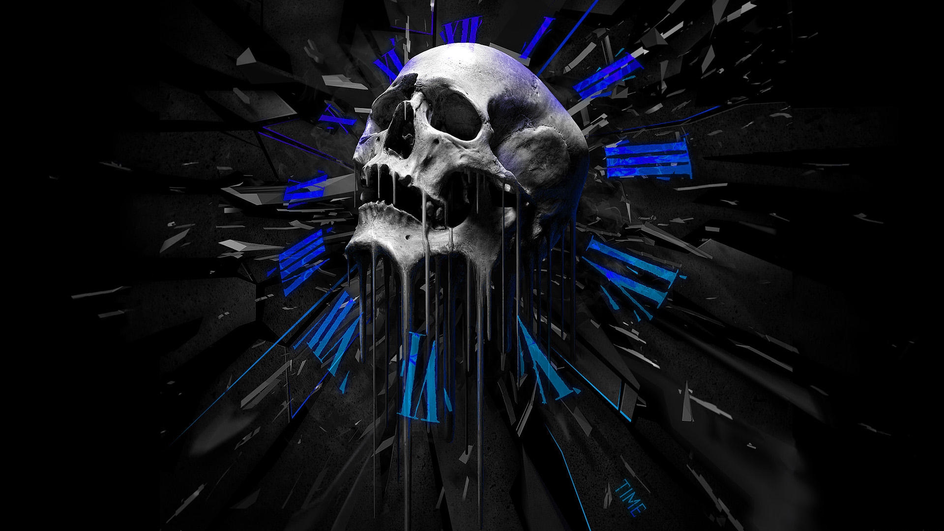 Abstract Skull Cool Iphone Wallpapers