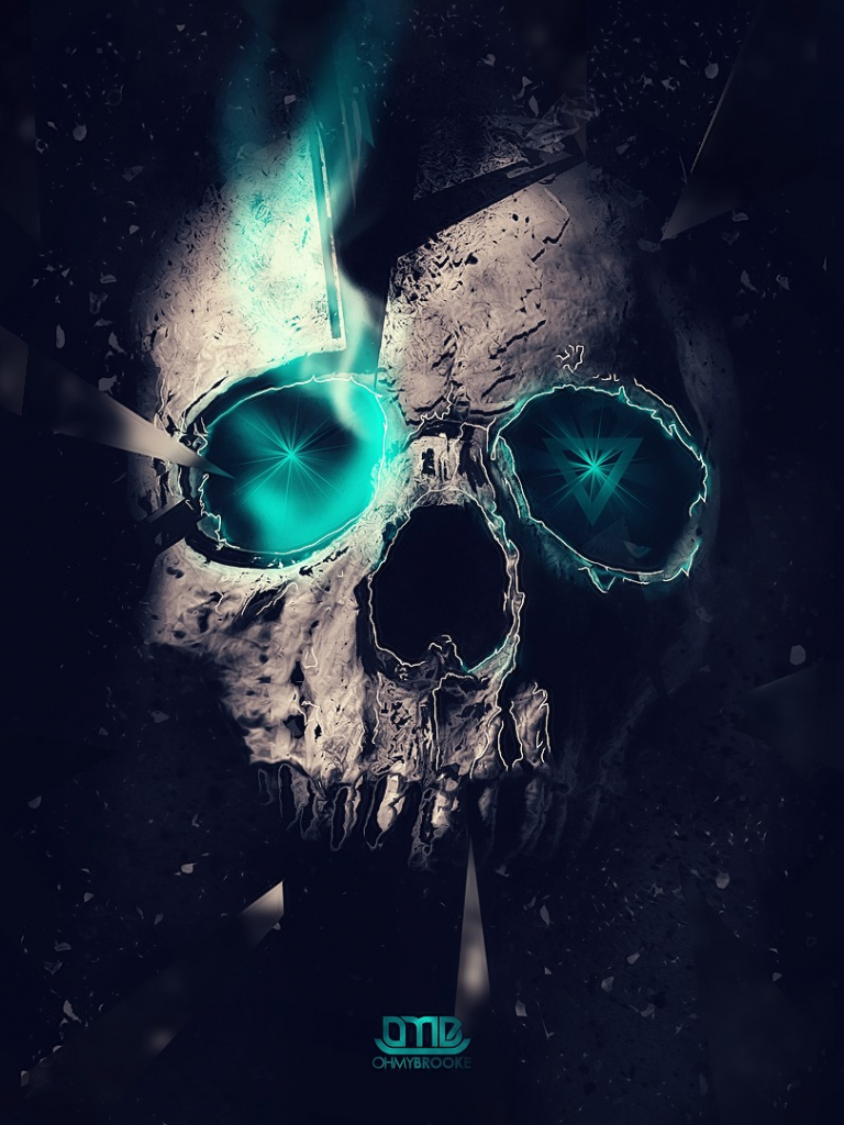 Abstract Skull Cool Iphone Wallpapers