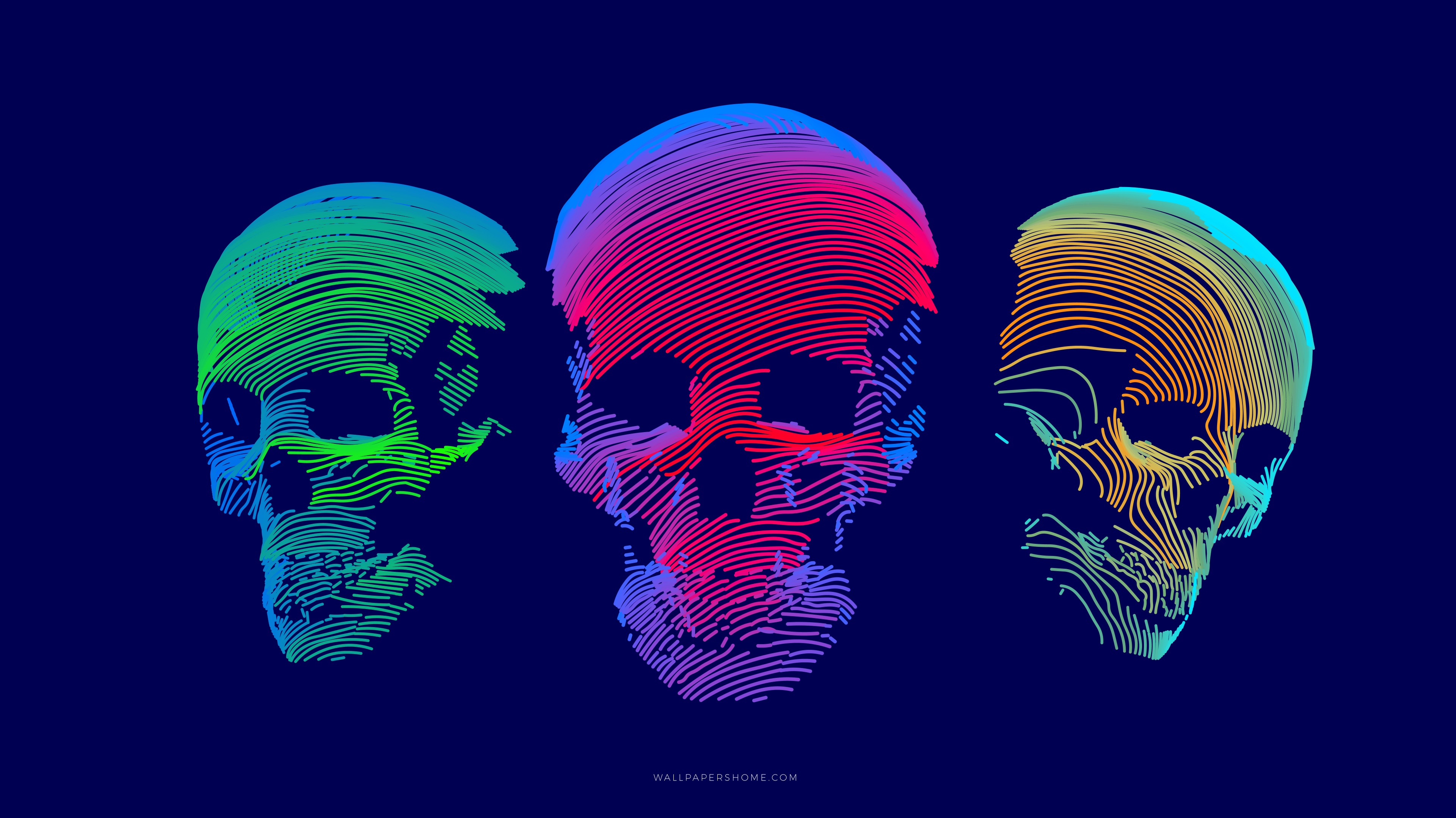 Abstract Skull Wallpapers