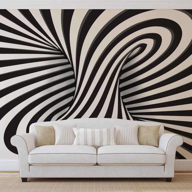 Abstract Swirly Wall Wallpapers