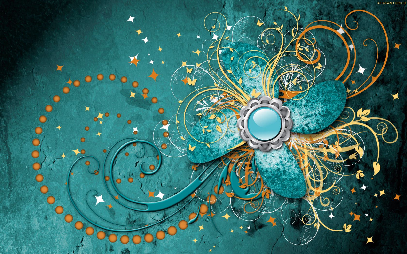 Abstract Turquoise Wallpapers