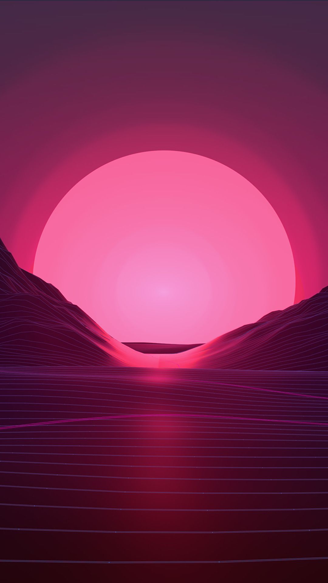 Abstract Vaporwave Retrowave Sun Reflaction Wallpapers