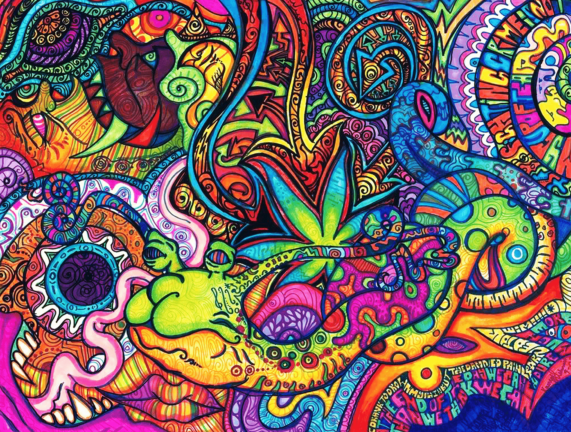 Abstract Weed Wallpapers