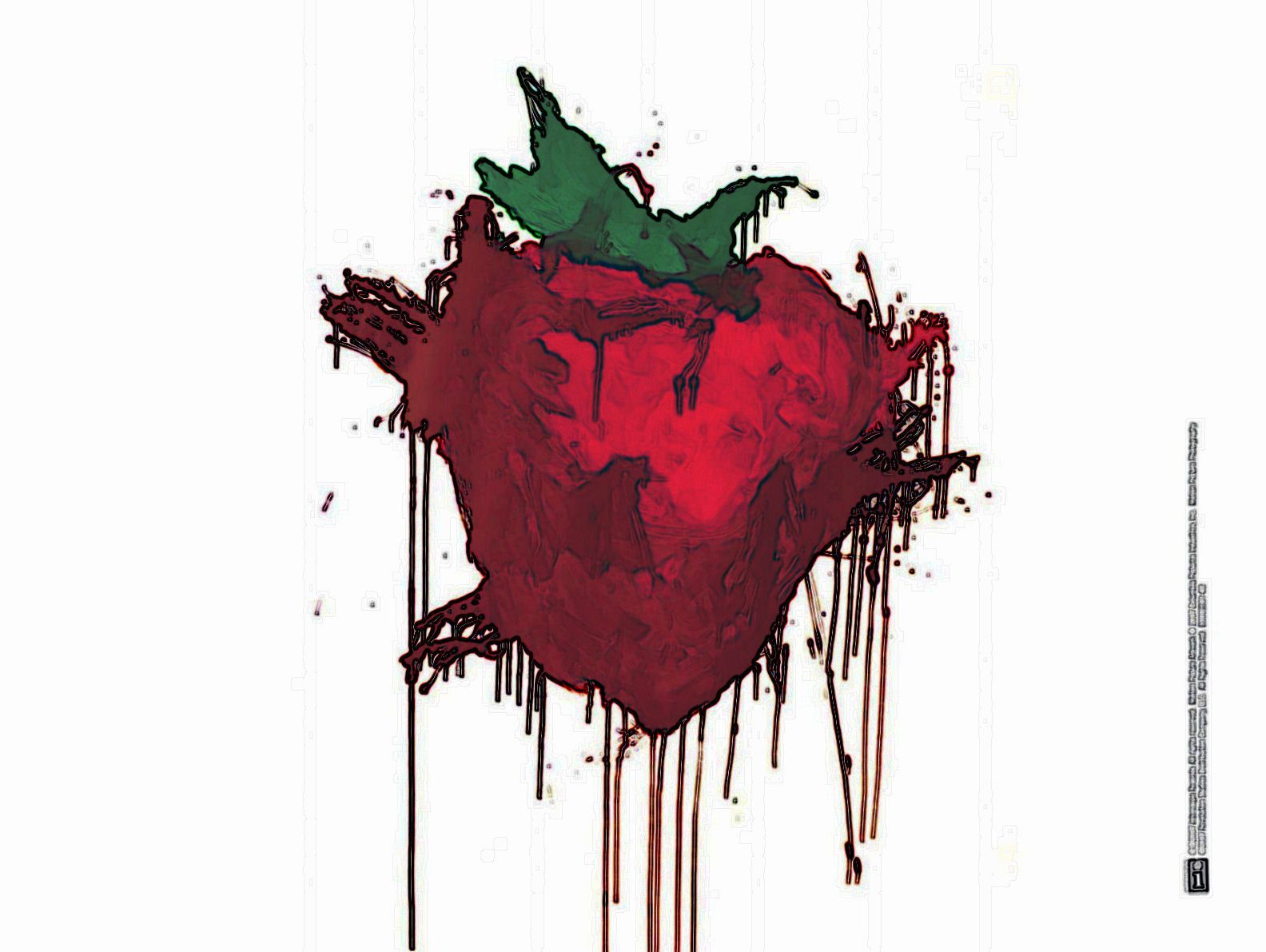 Across The Universe Strawberry Painting Wallpapers