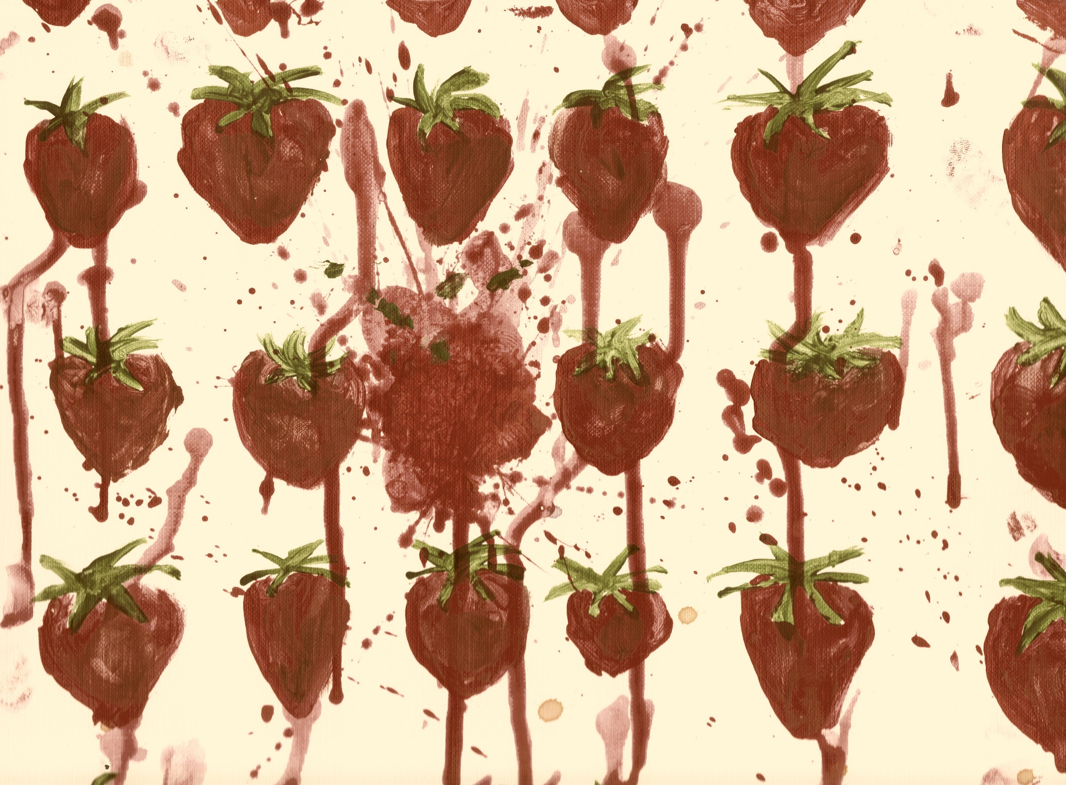 Across The Universe Strawberry Painting Wallpapers