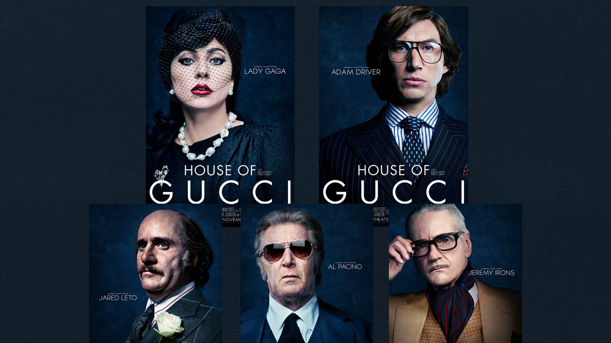 Adam Driver House Of Gucci Poster Wallpapers