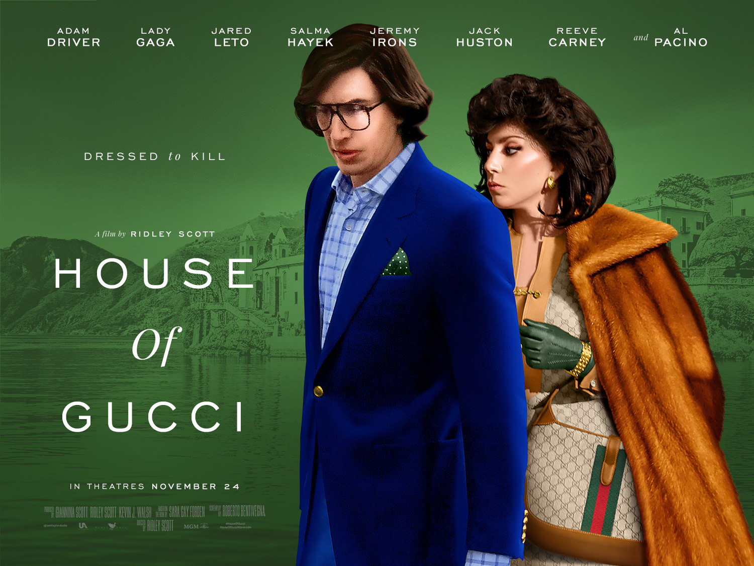 Adam Driver House Of Gucci Poster Wallpapers