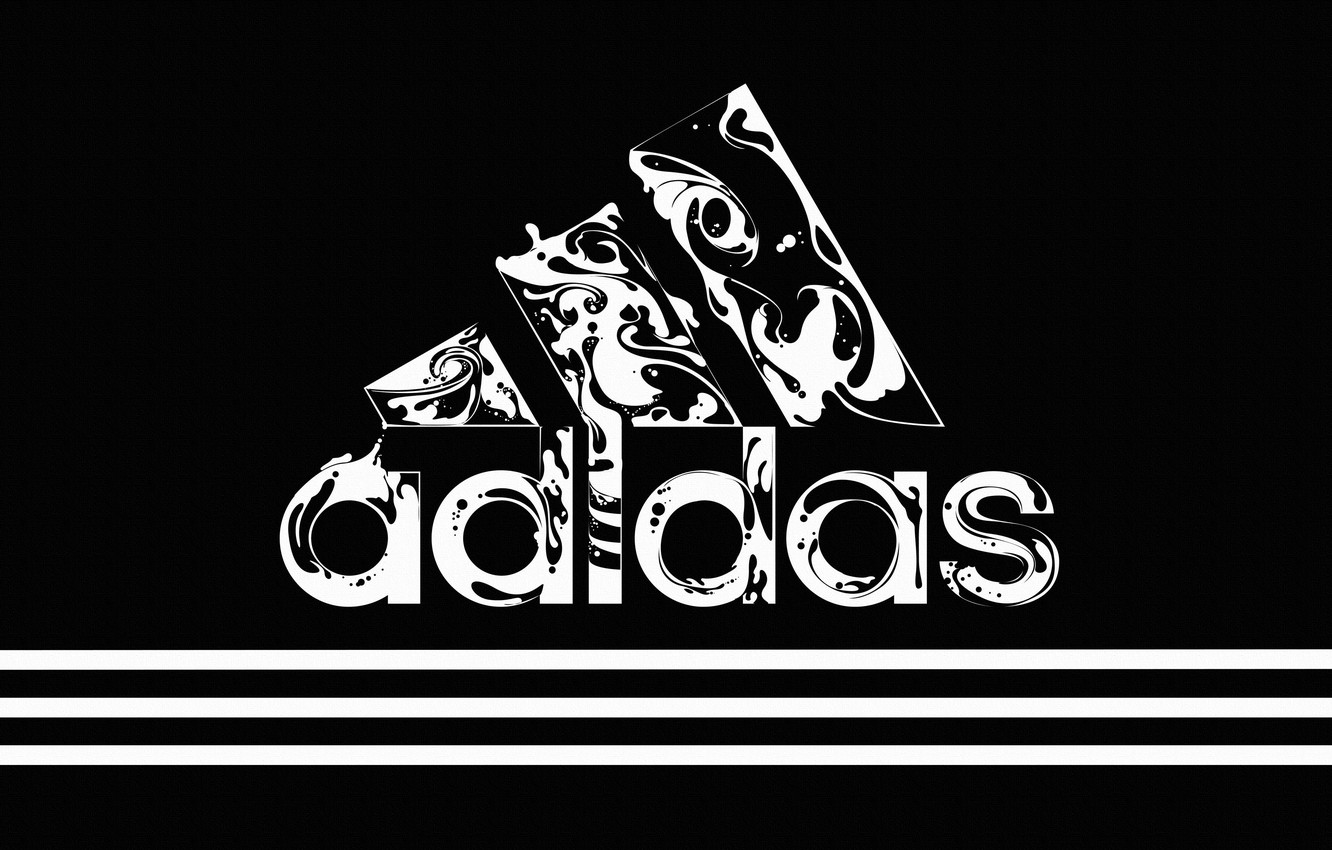 Adidas Logo Black Background