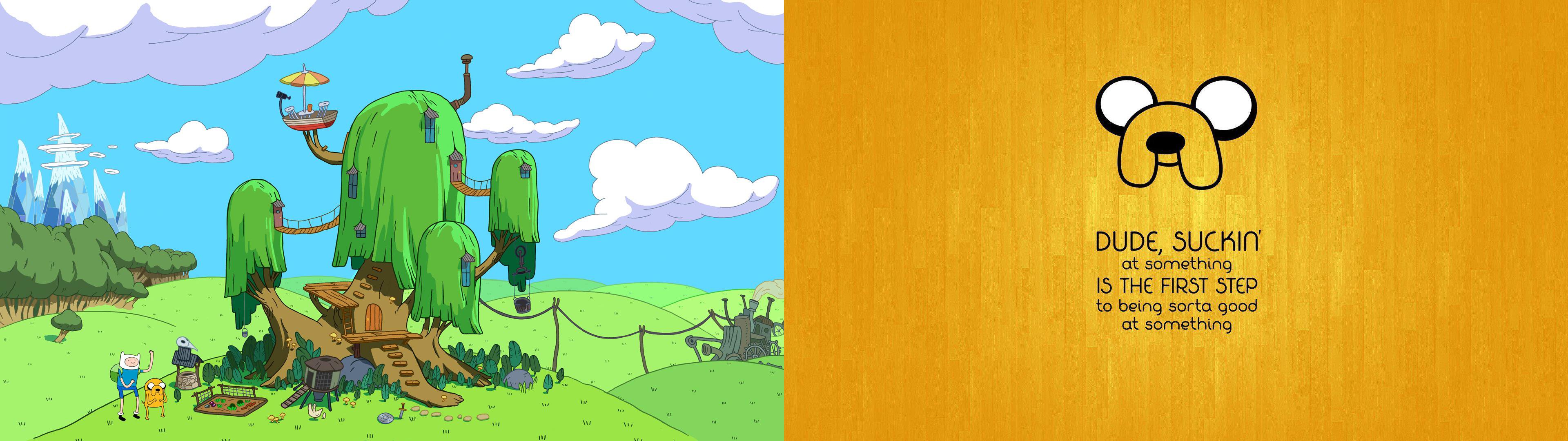 Adventure Time Dual Monitor Wallpapers