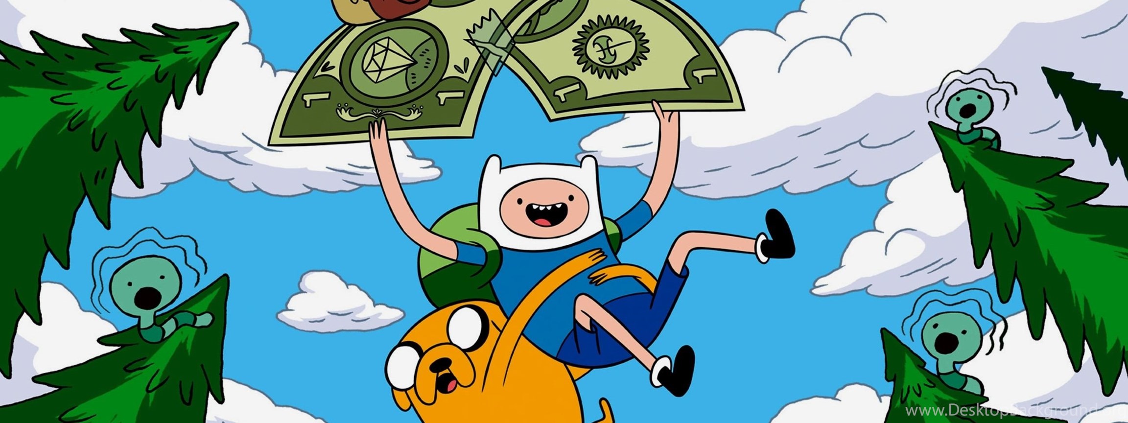 Adventure Time Dual Monitor Wallpapers