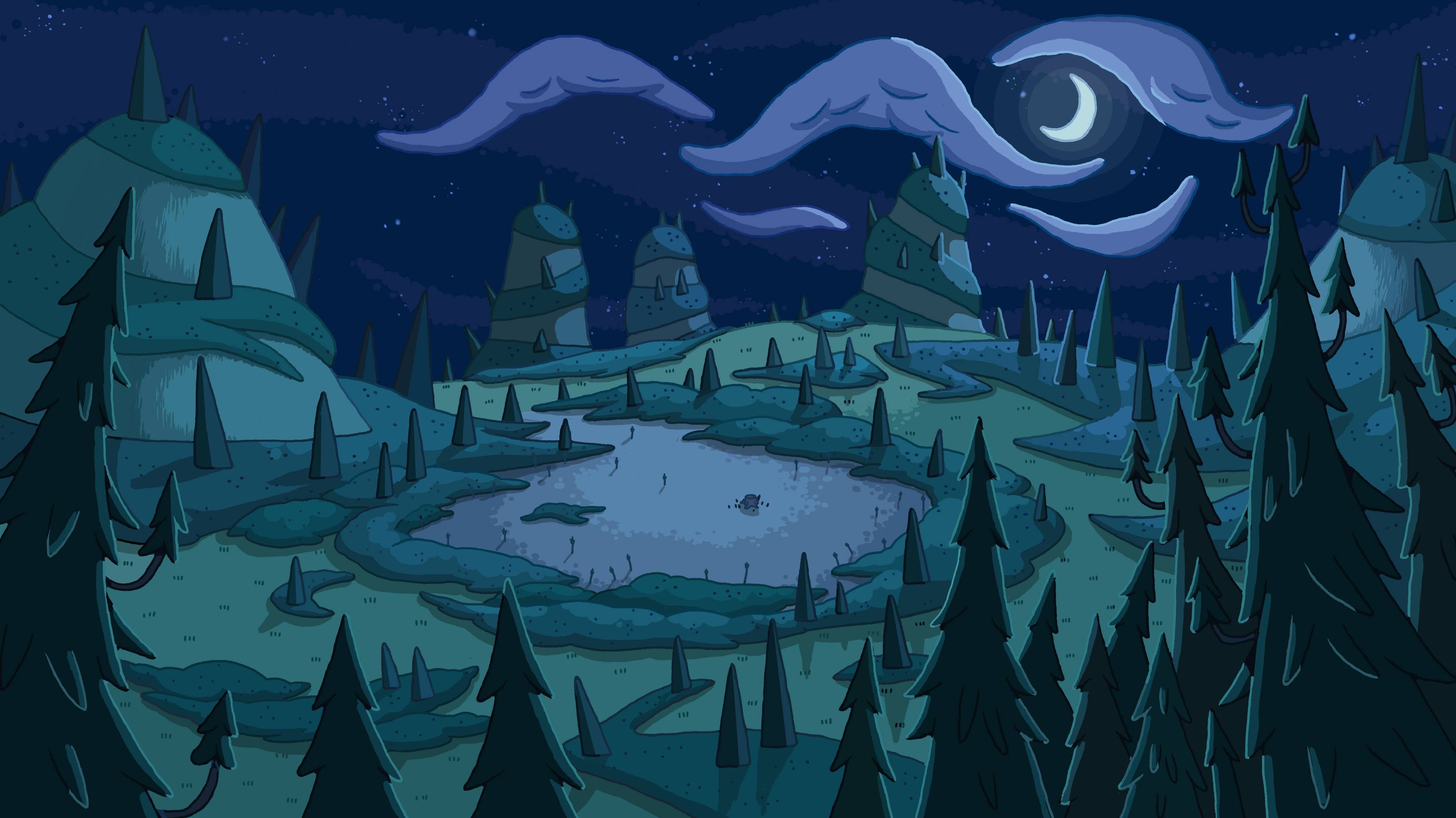 Adventure Time Landscapes Wallpapers