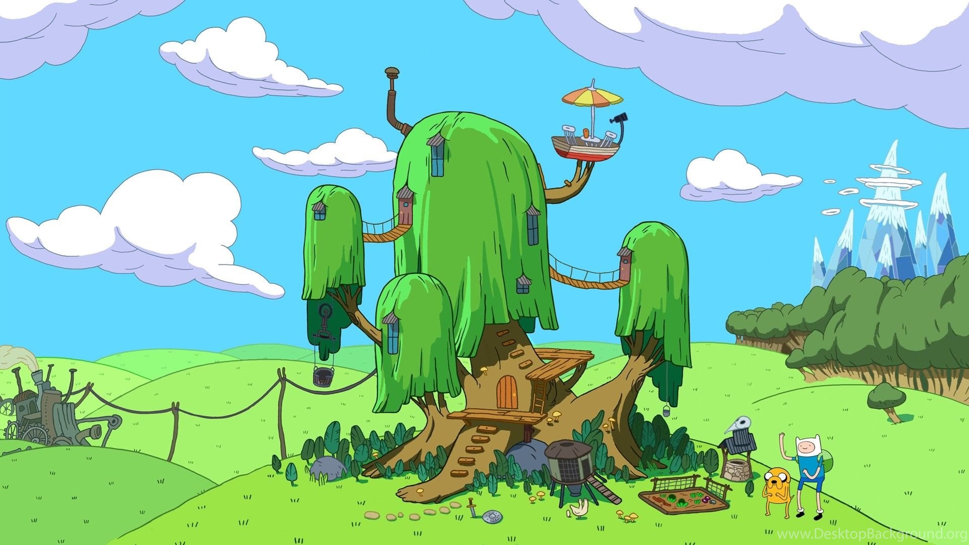 Adventure Time Landscapes Wallpapers