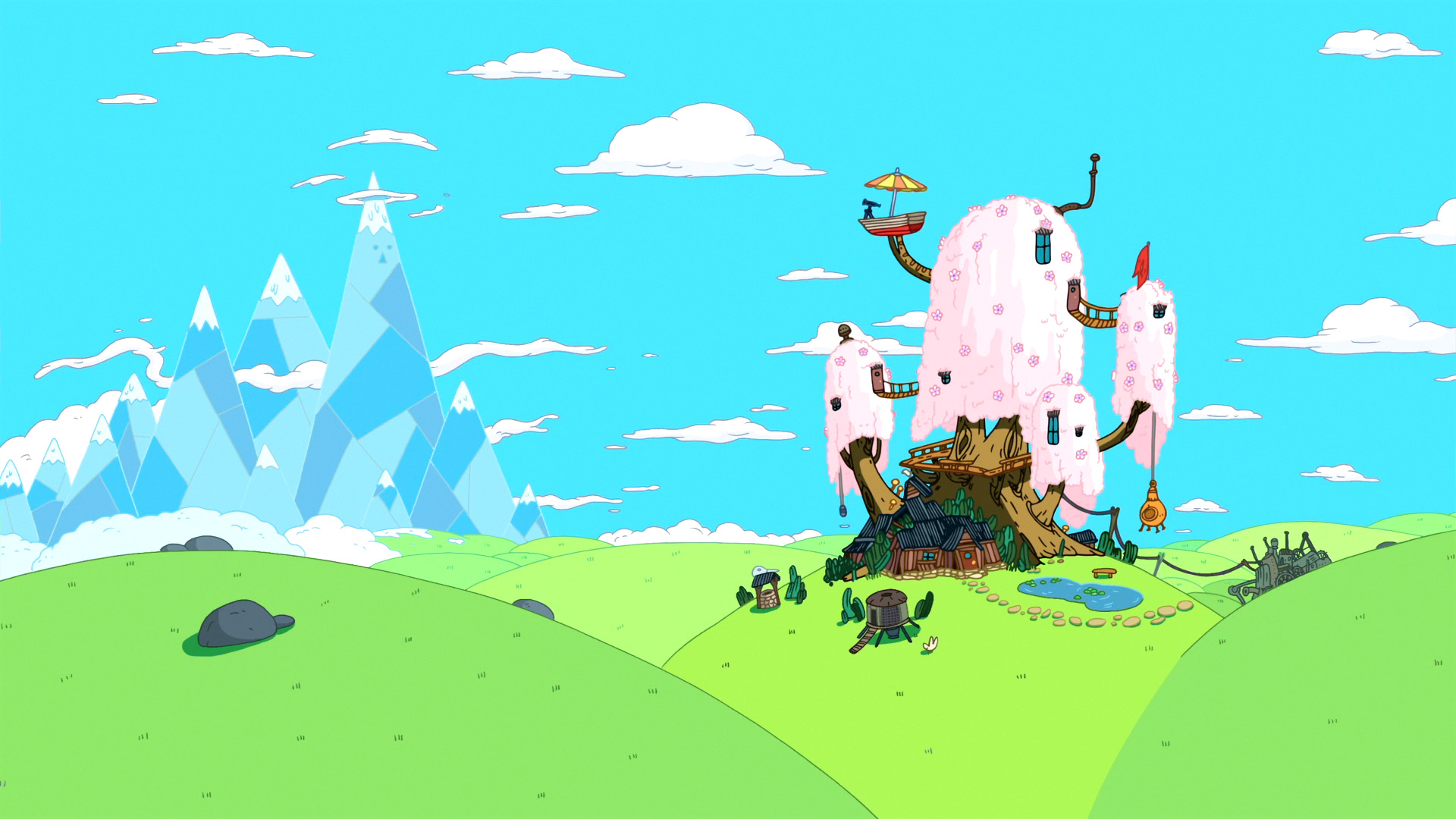 Adventure Time Landscapes Wallpapers